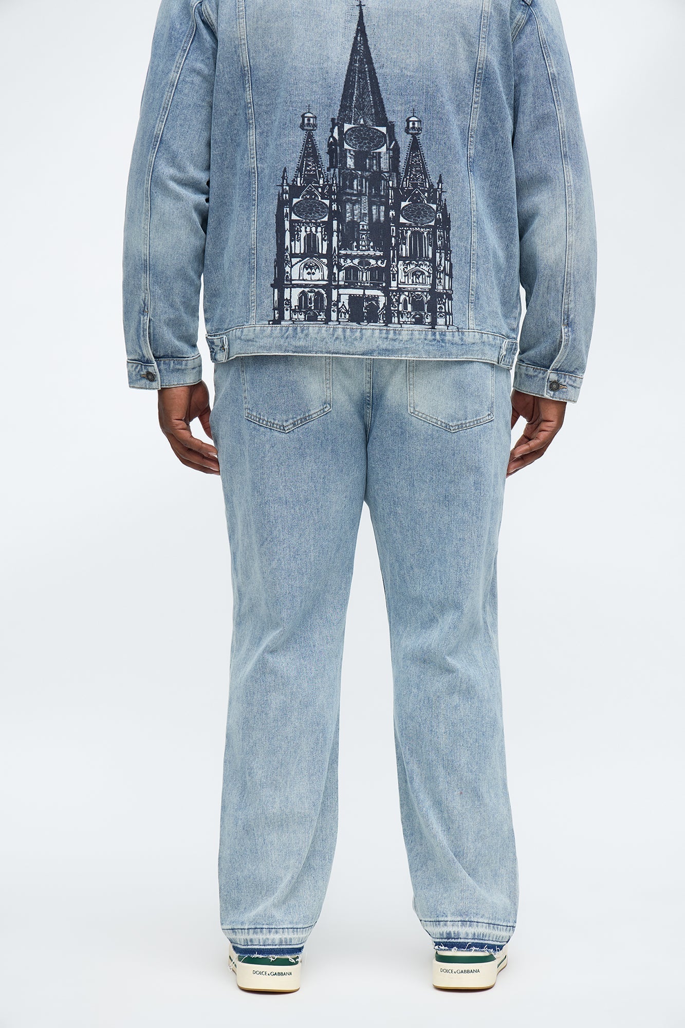 Straight Cathedral Jean - Medium Blue Wash Fashion Nova