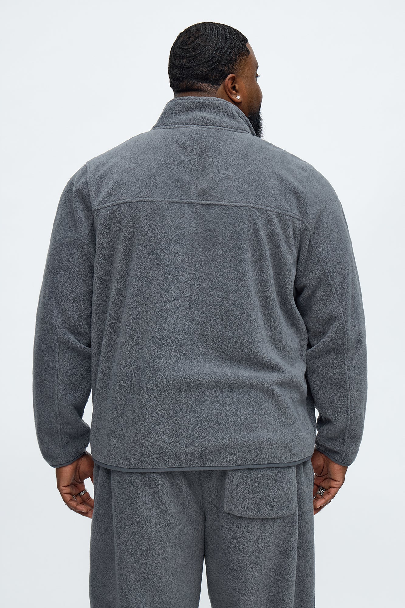 Core Microfleece Zip Jacket - Grey Fashion Nova