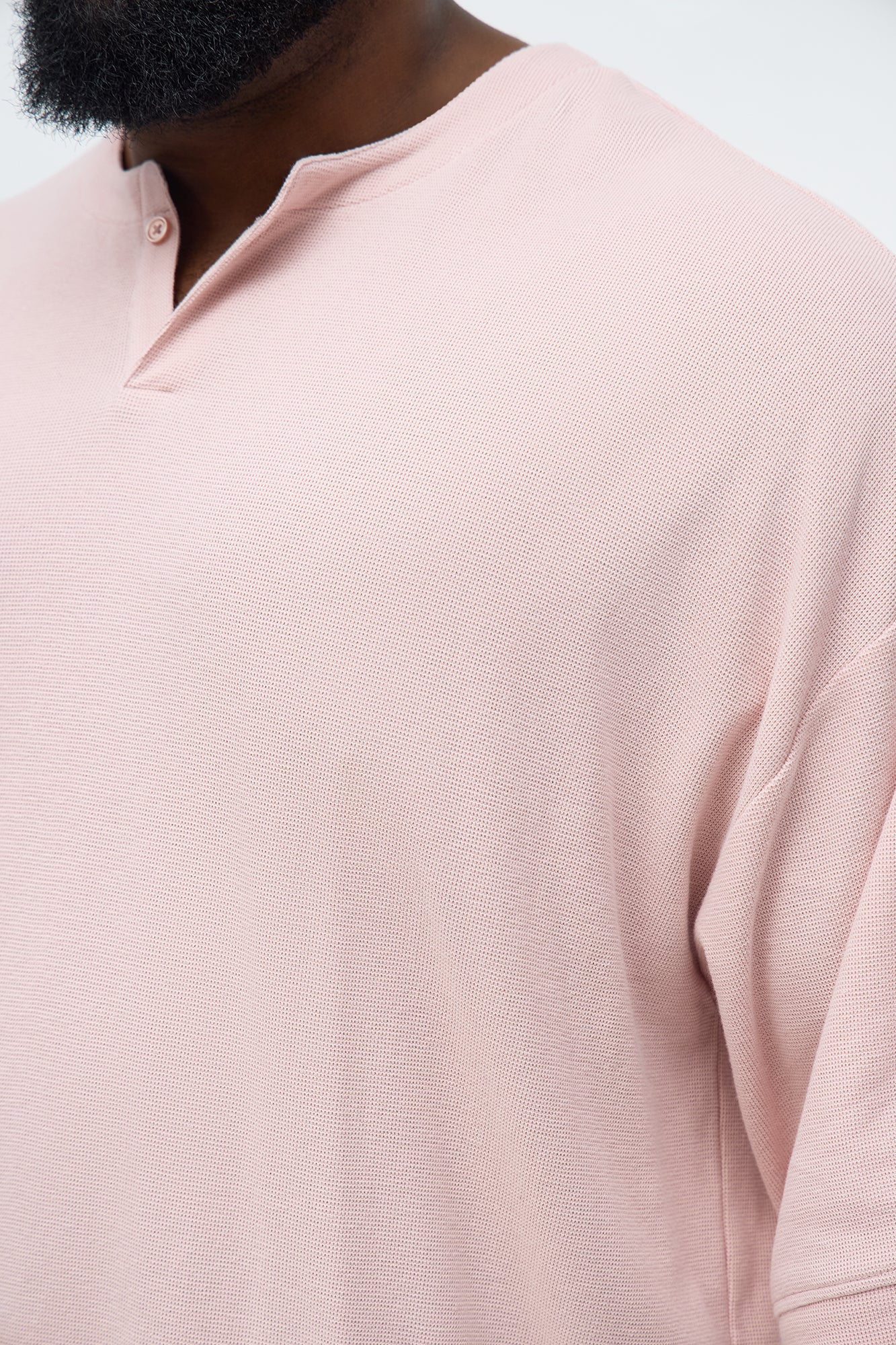 Relaxed Fit Classic Henley - Mauve Fashion Nova