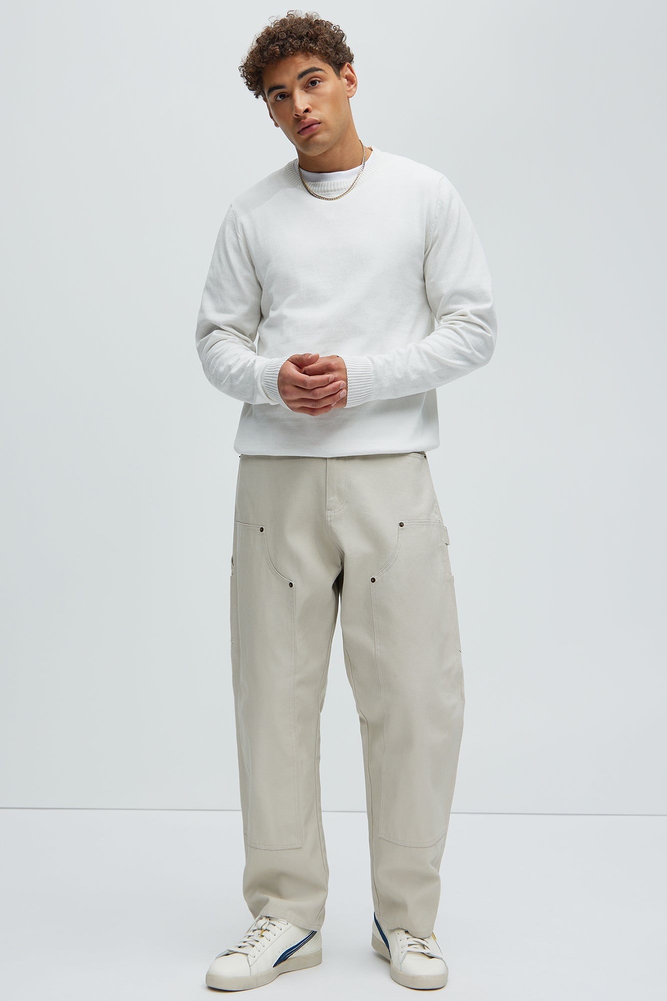 Cozy and Cool Crewneck Sweater - Off White Fashion Nova