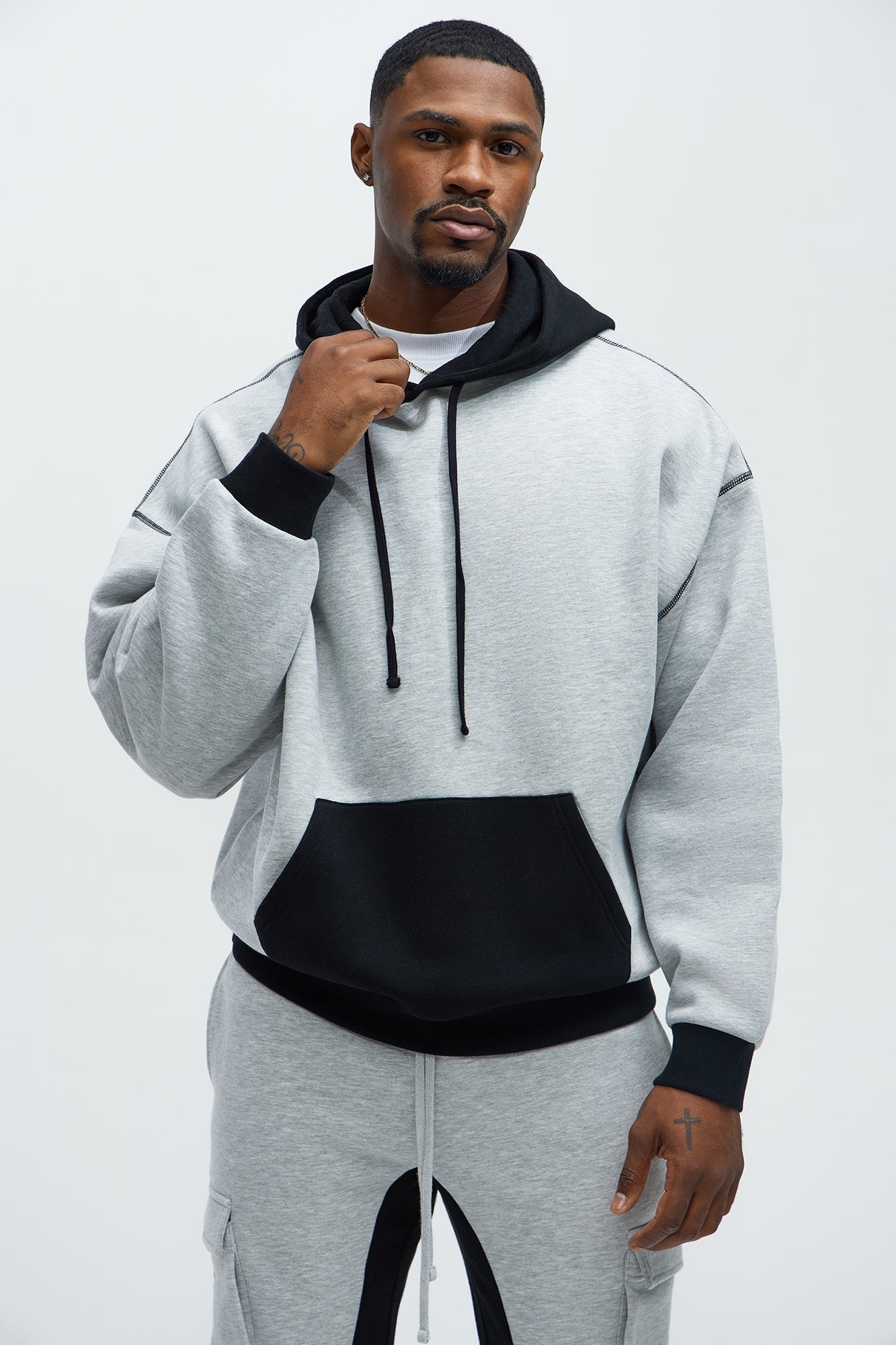 Tyson Now You See Me Hoodie - Grey/combo Fashion Nova