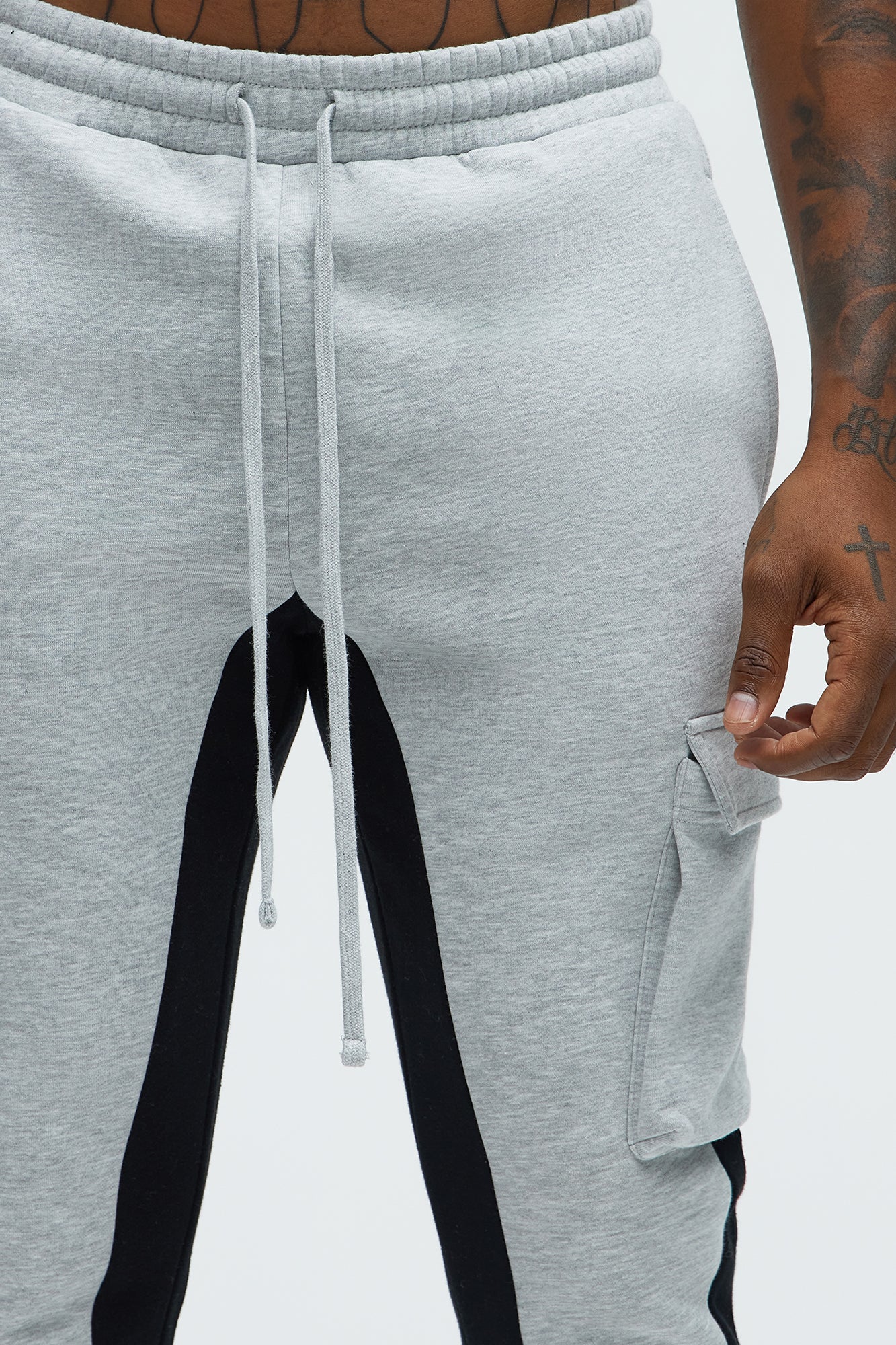 Tyson Flared Cargo Sweatpants - Heather Grey Fashion Nova