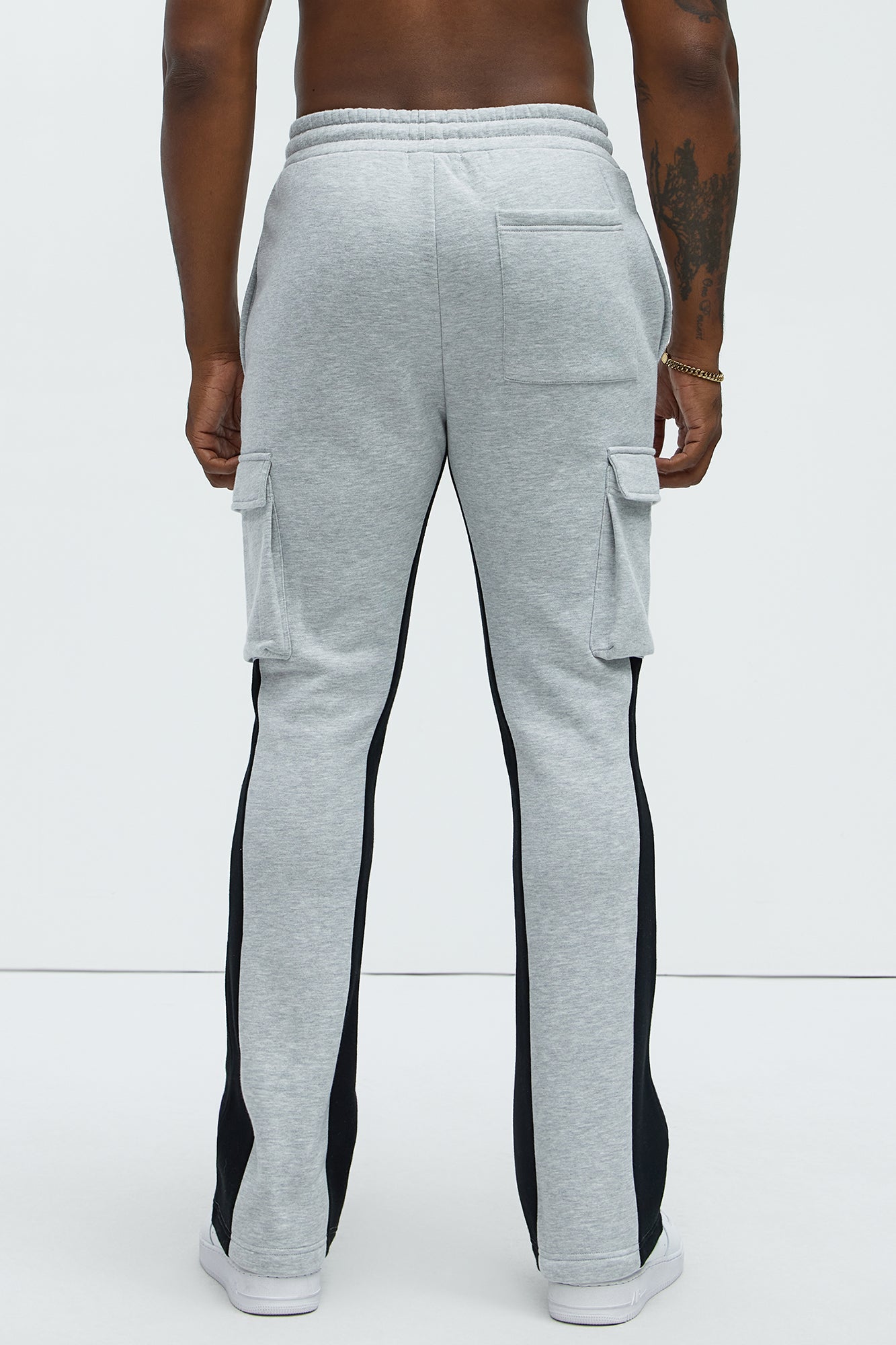 Tyson Flared Cargo Sweatpants - Heather Grey Fashion Nova