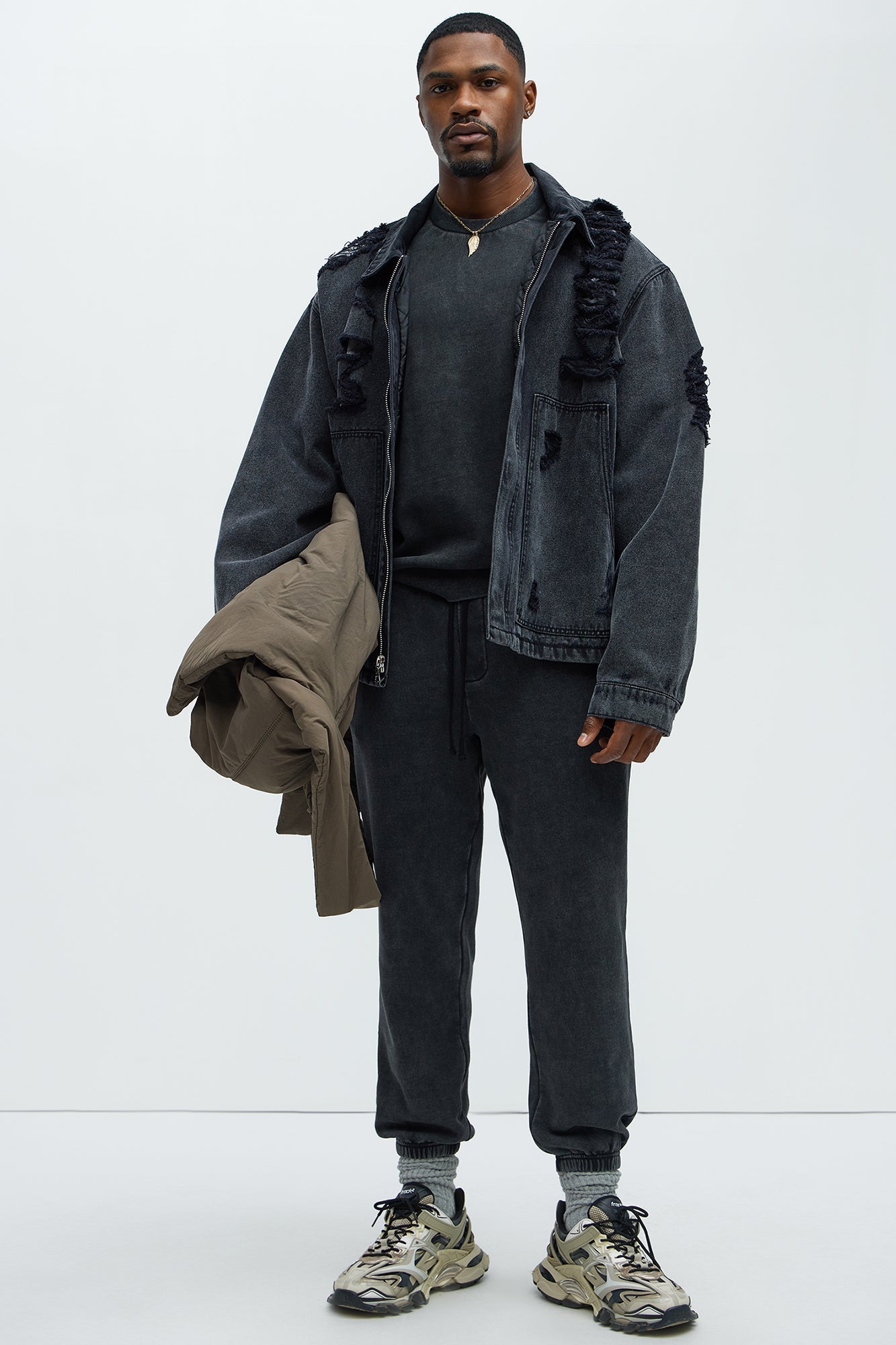 Tyson Heavy Wash Jogger - Black Wash Fashion Nova
