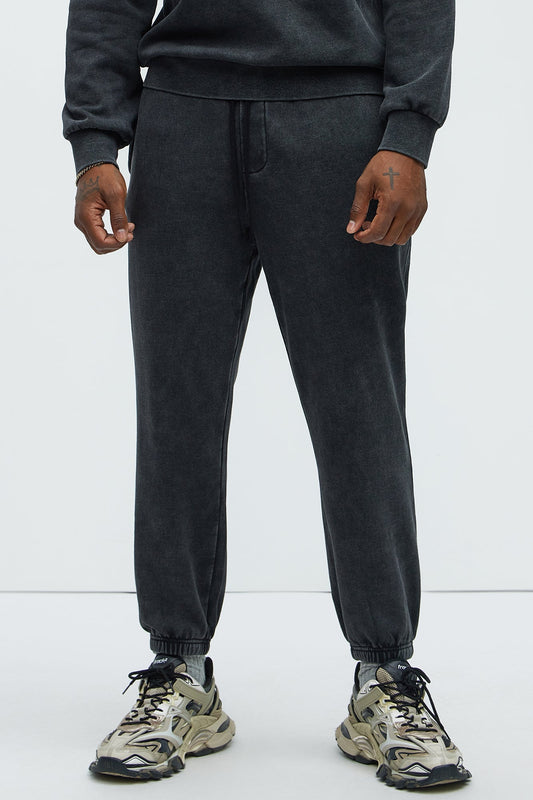 Tyson Heavy Wash Jogger - Black Wash Fashion Nova