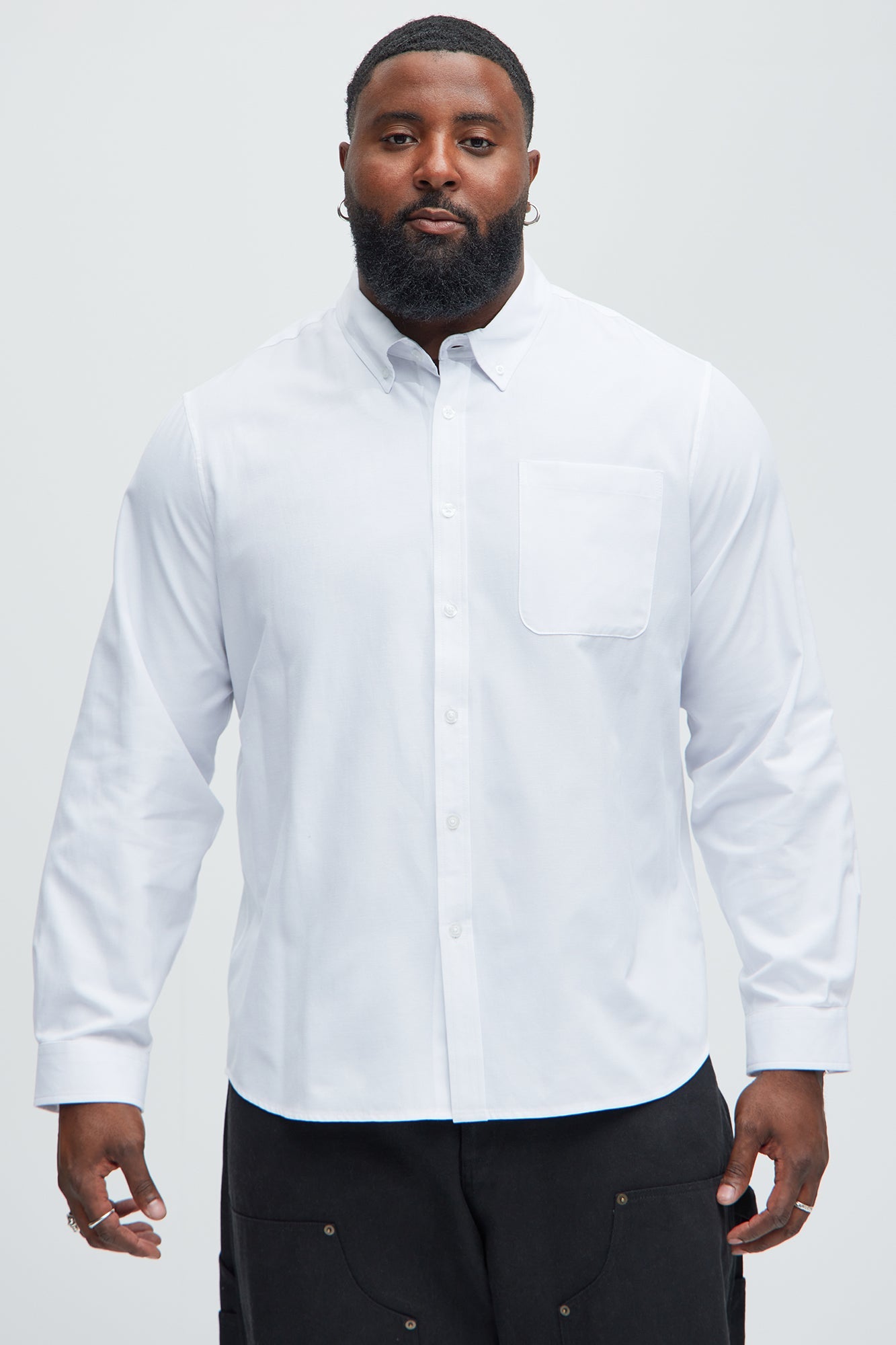 Oxford Classic Shirt - White Fashion Nova