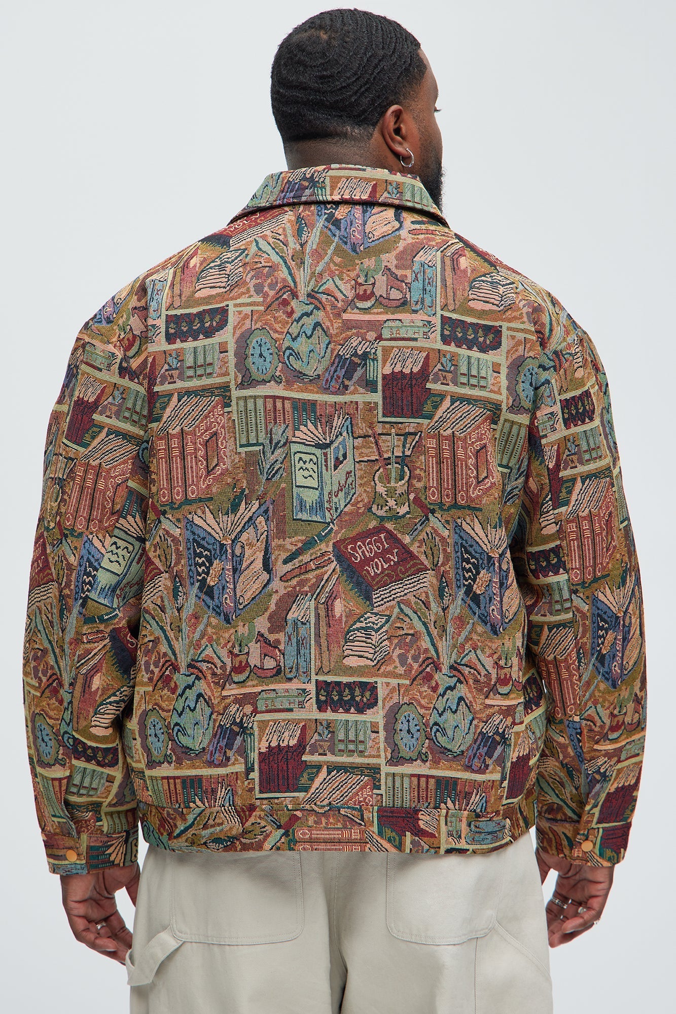 Feelin A Way Tapestry Zip Jacket - Multi Color Fashion Nova