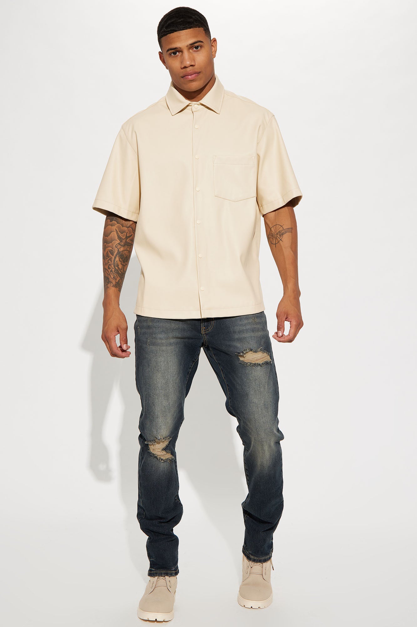 Day To Day Distressed Slim Jeans - Dark Wash Fashion Nova