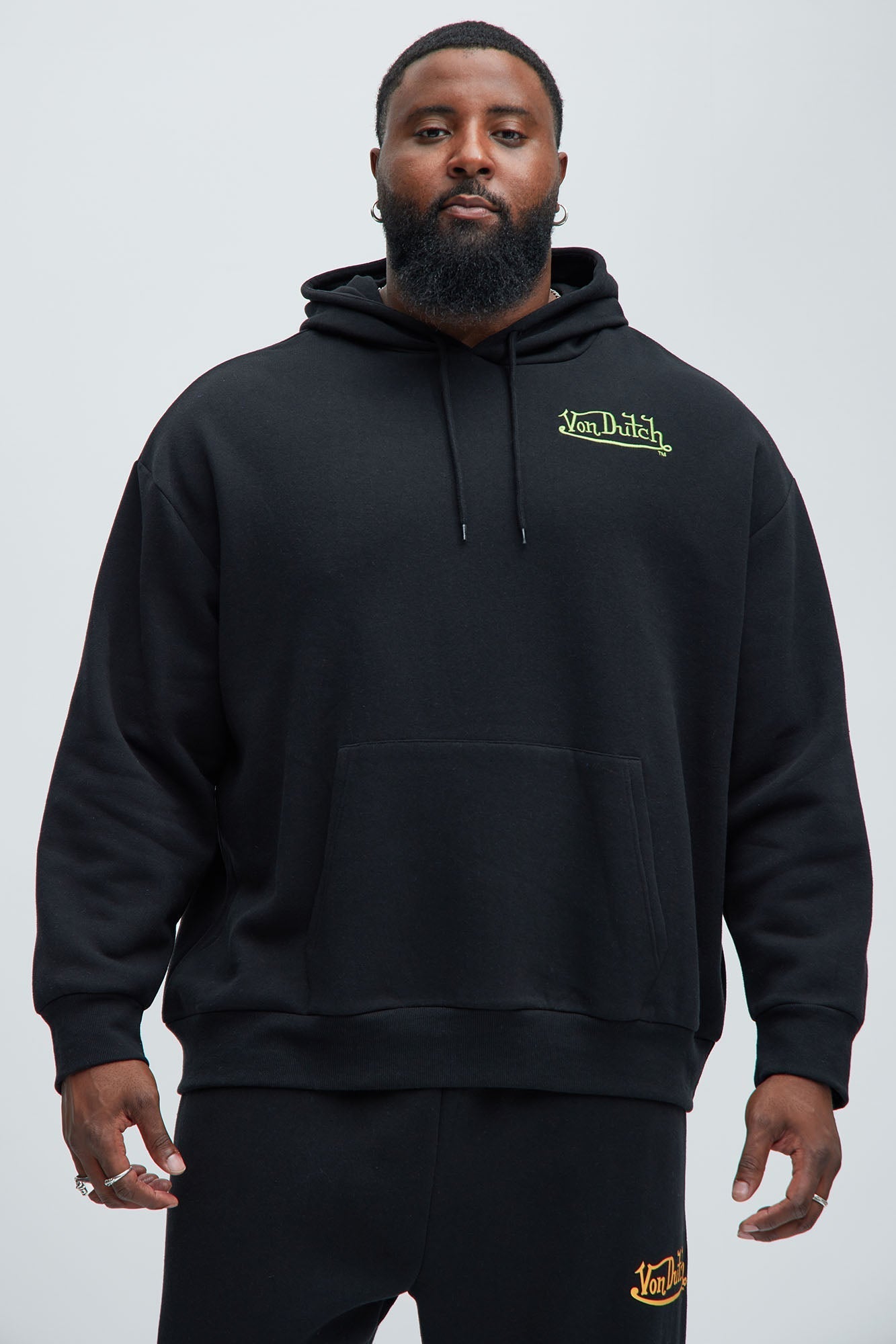 Von Dutch Lightning Bolt Hoodie - Black Fashion Nova