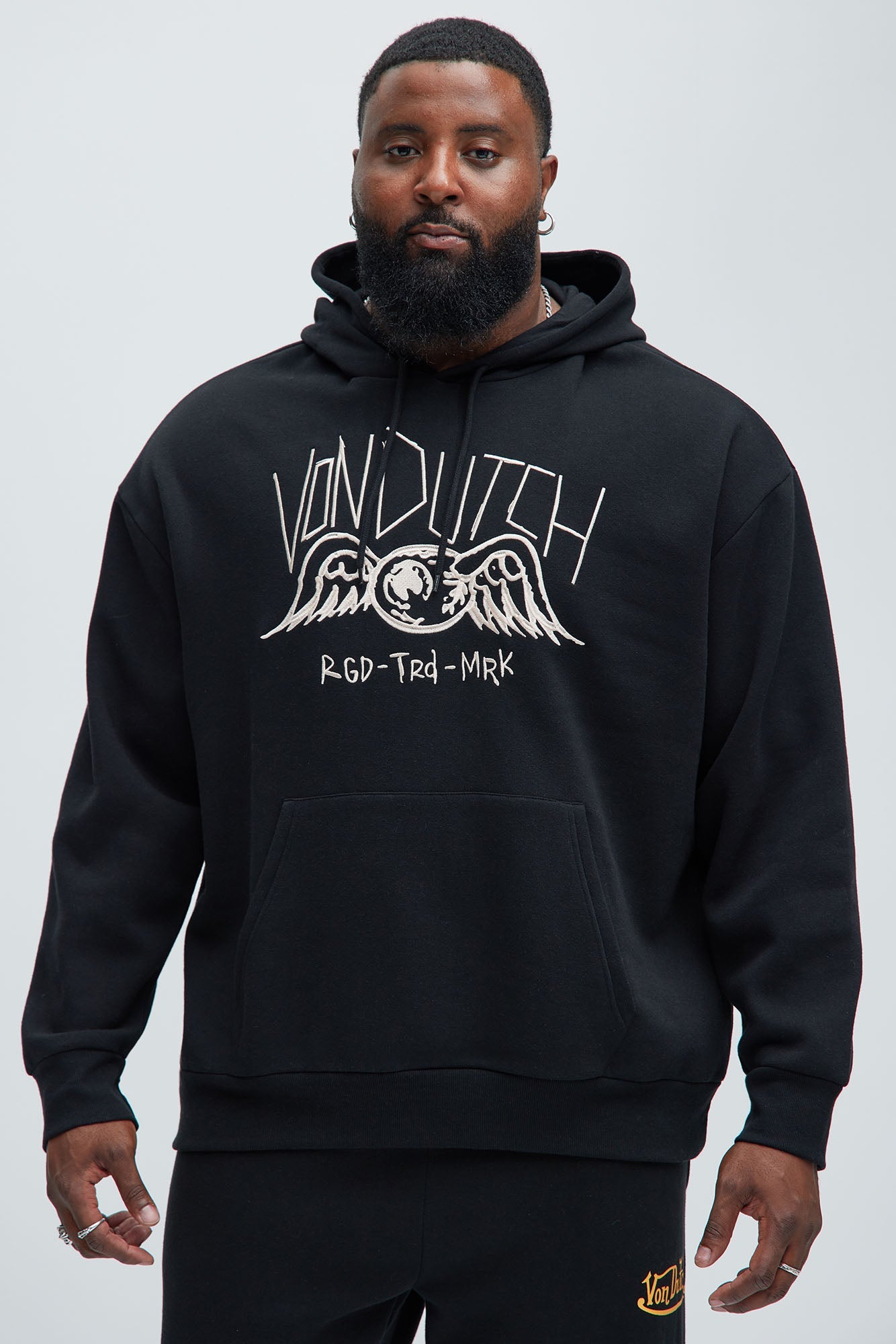Von Dutch Eye Sketch Hoodie - Black Fashion Nova