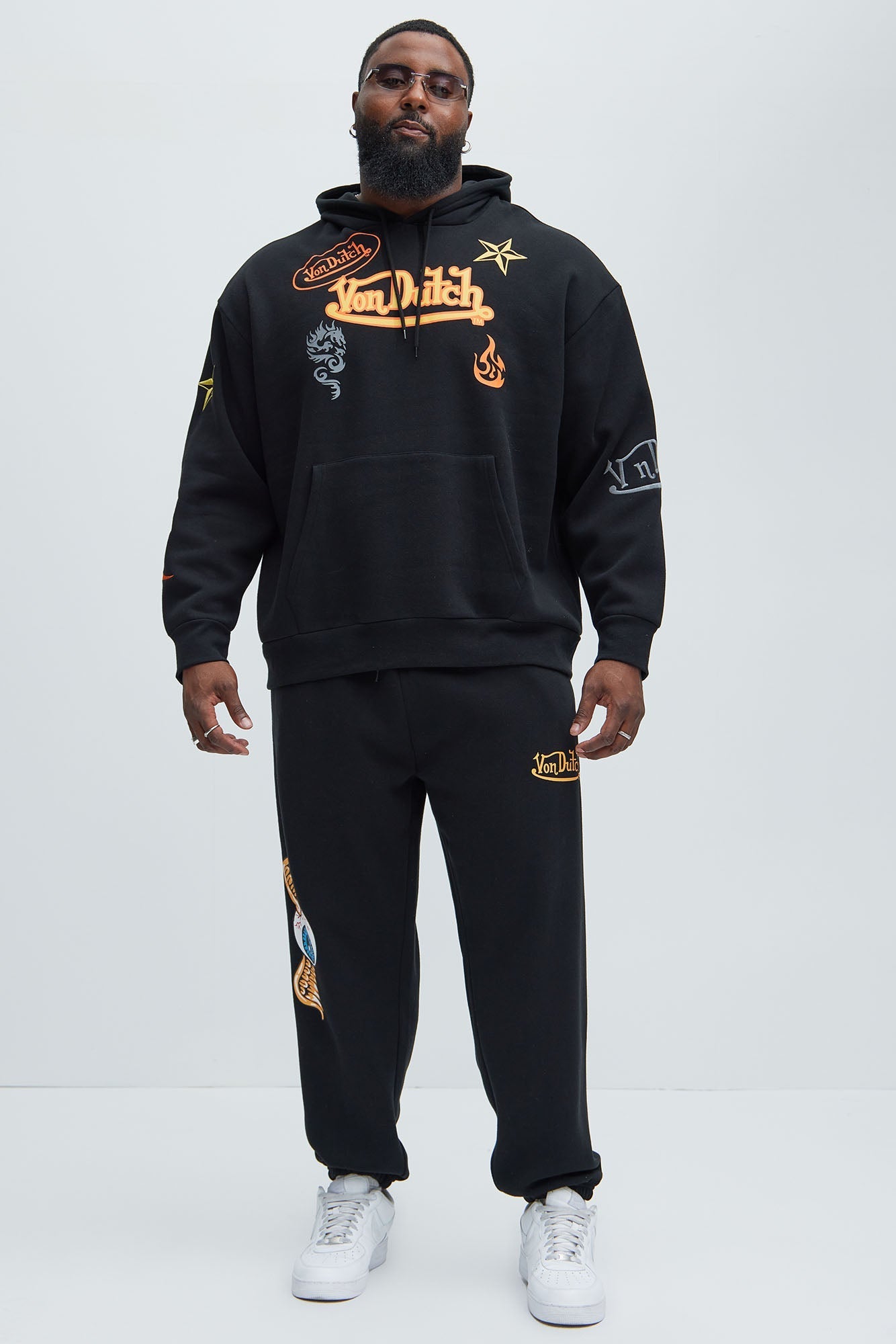 Von Dutch Star Hoodie - Black Fashion Nova