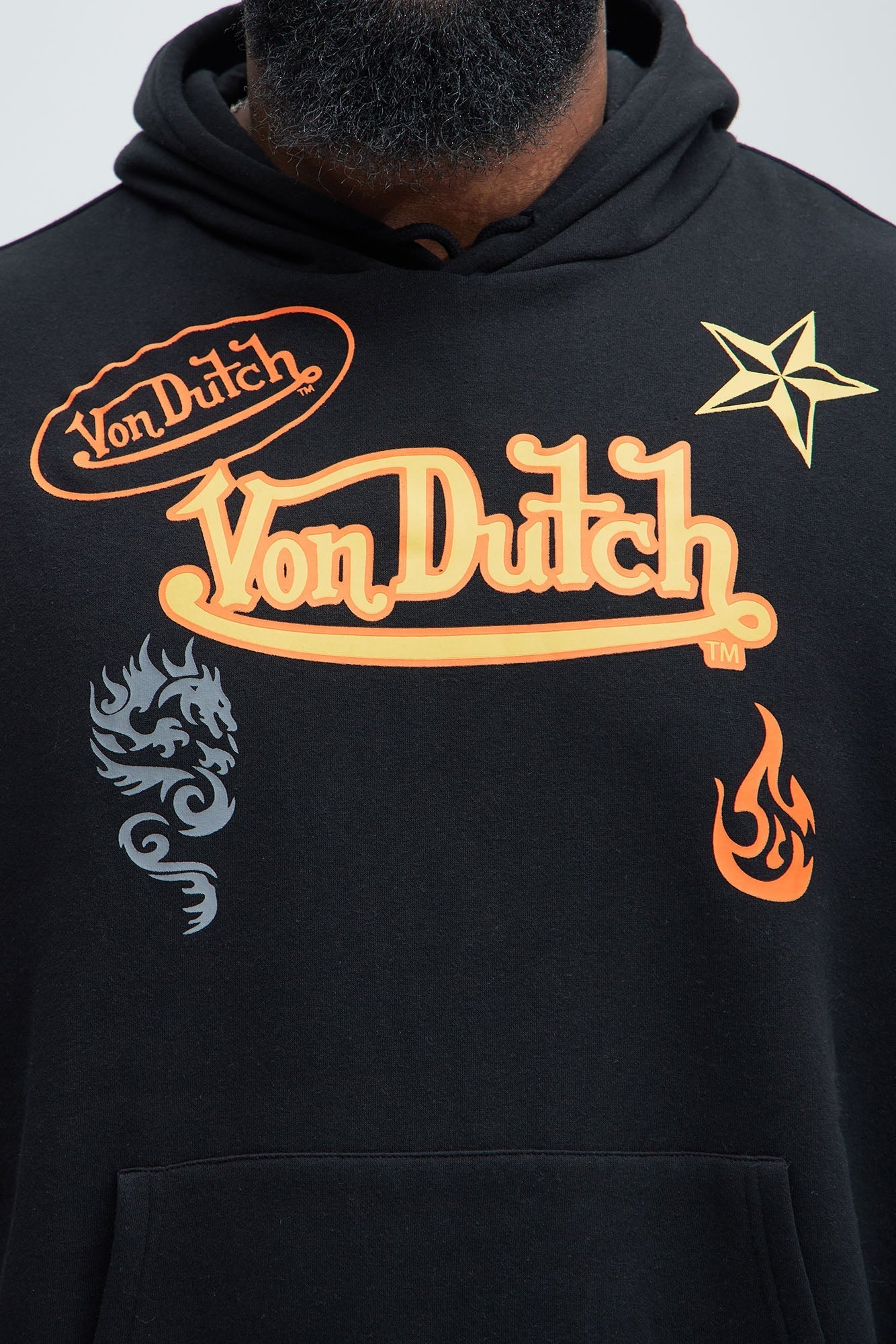 Von Dutch Star Hoodie - Black Fashion Nova