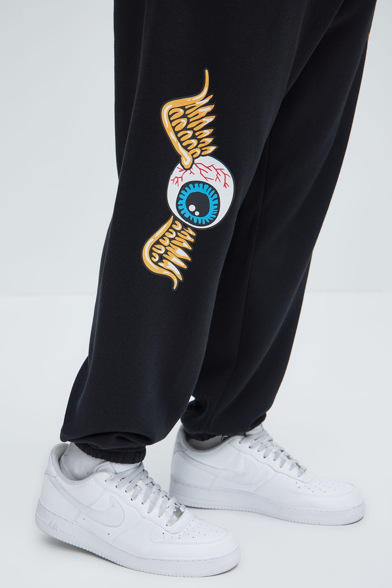 Von Dutch Lost Angels Sweatpants - Black Fashion Nova