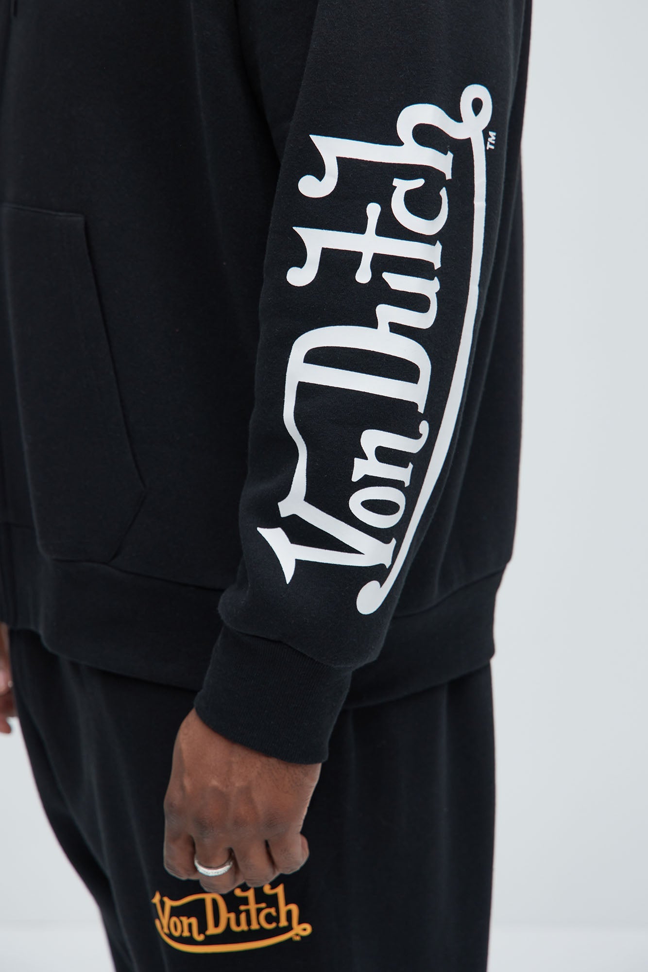 Von Dutch Gold Wings Hoodie - Black Fashion Nova