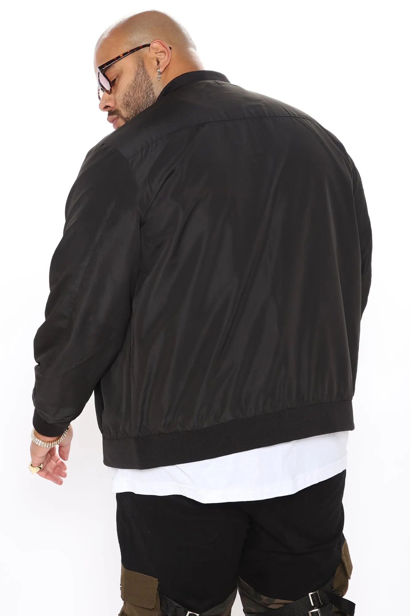 Eddie Bomber Jacket - Black Fashion Nova