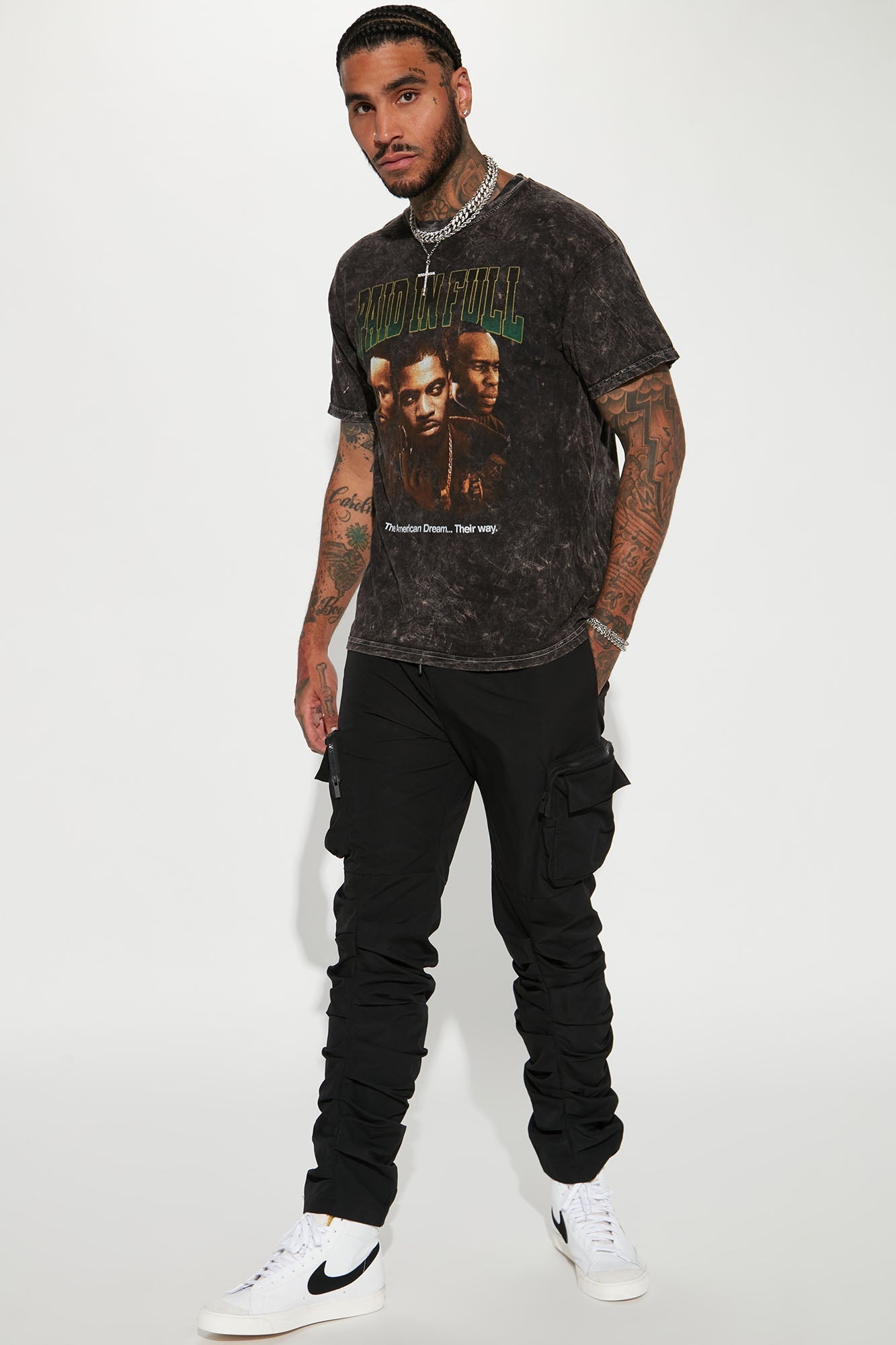 Paid In Full The American Dream Short Sleeve Tee - Black Fashion Nova
