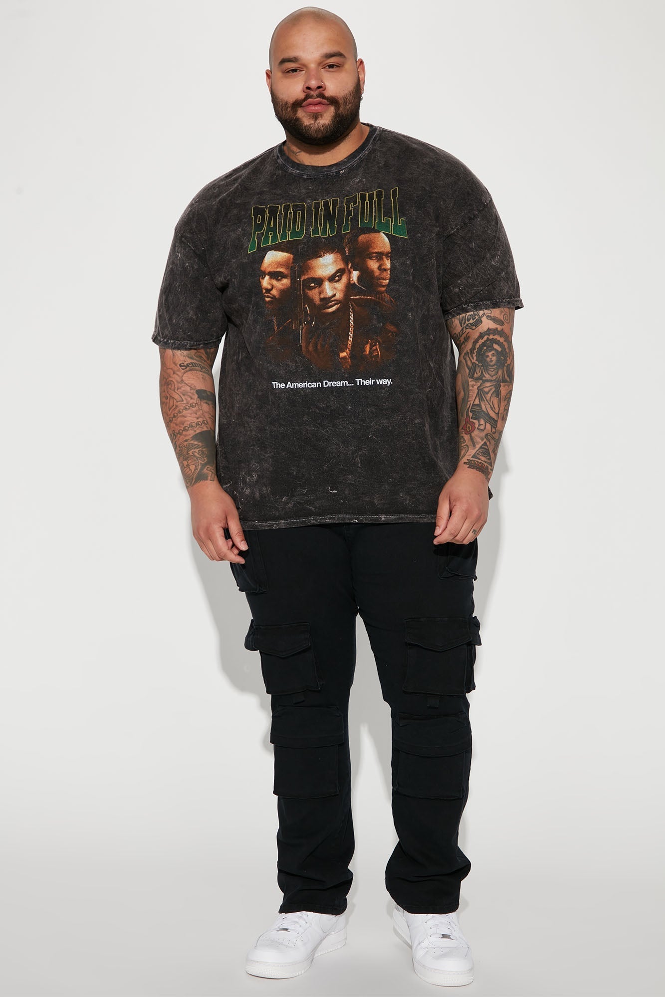 Paid In Full The American Dream Short Sleeve Tee - Black Fashion Nova