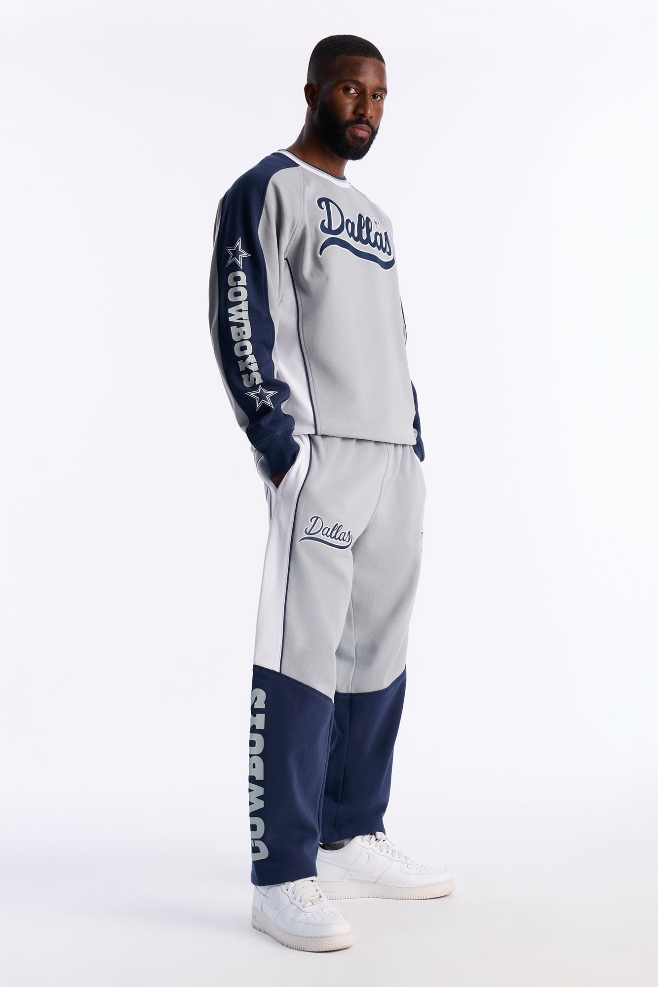 Cowboys Ride The Wave Sweatpants - Grey Fashion Nova