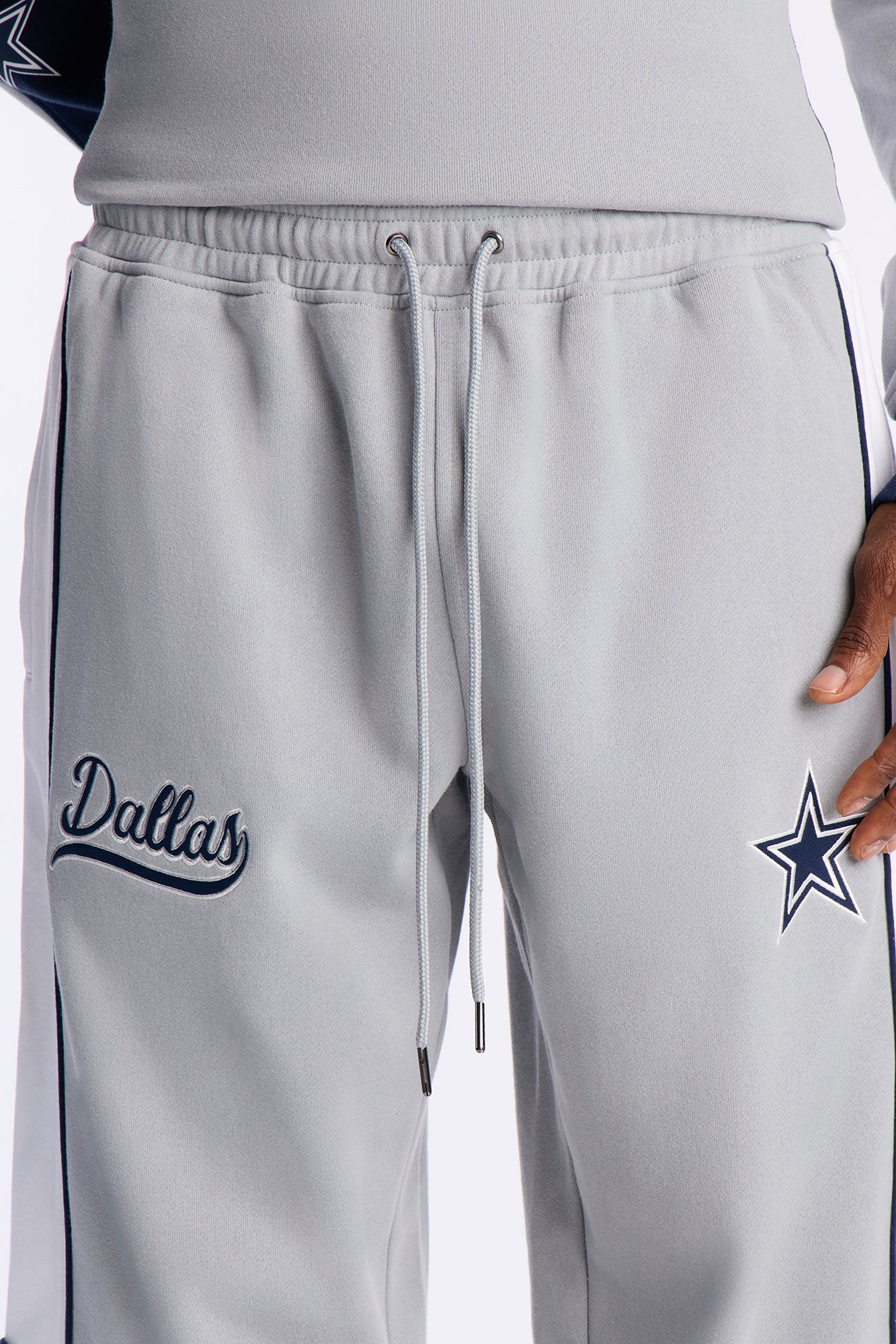 Cowboys Ride The Wave Sweatpants - Grey Fashion Nova