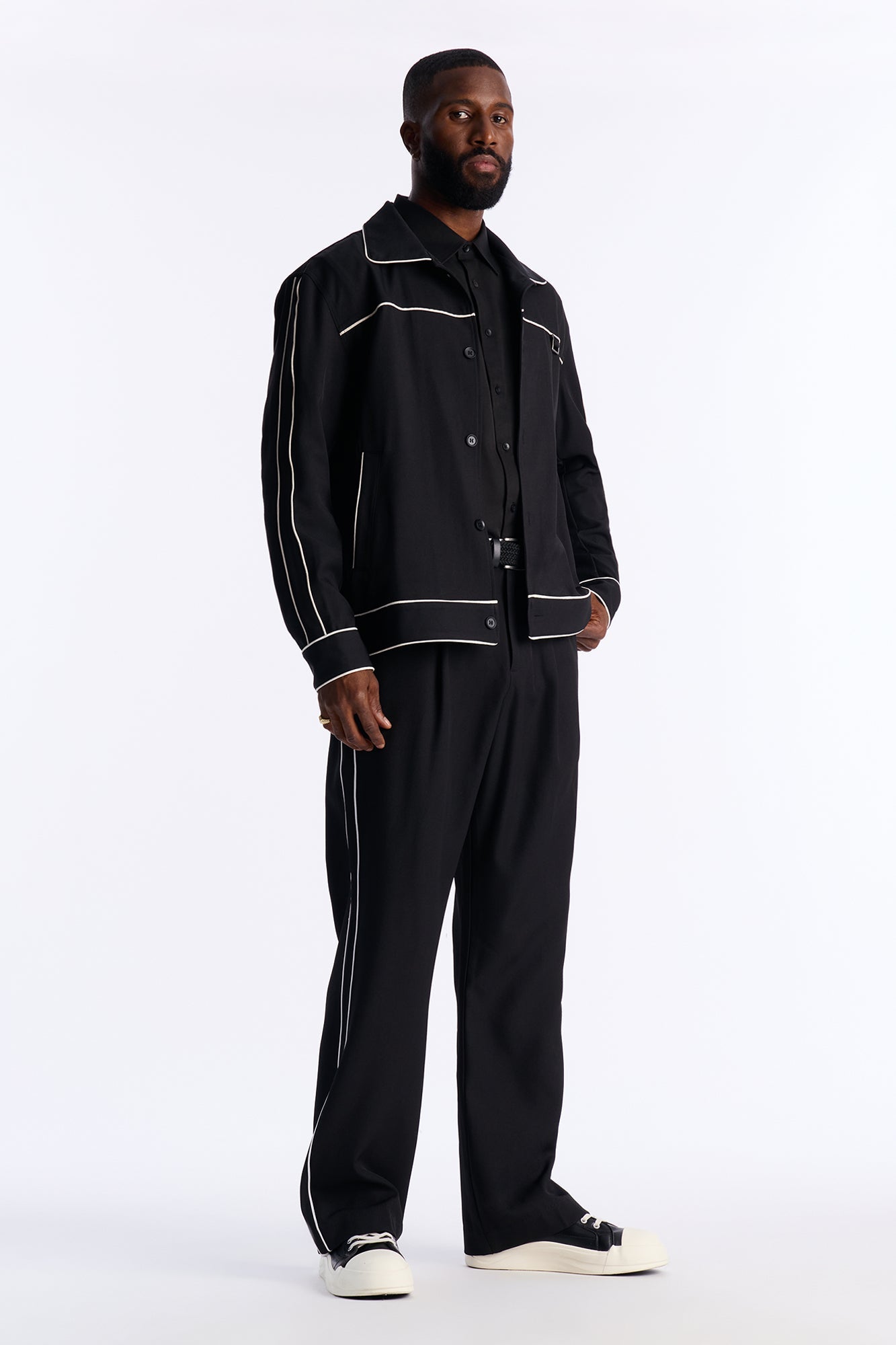 The Framework Tuxedo Trouser - Black Fashion Nova