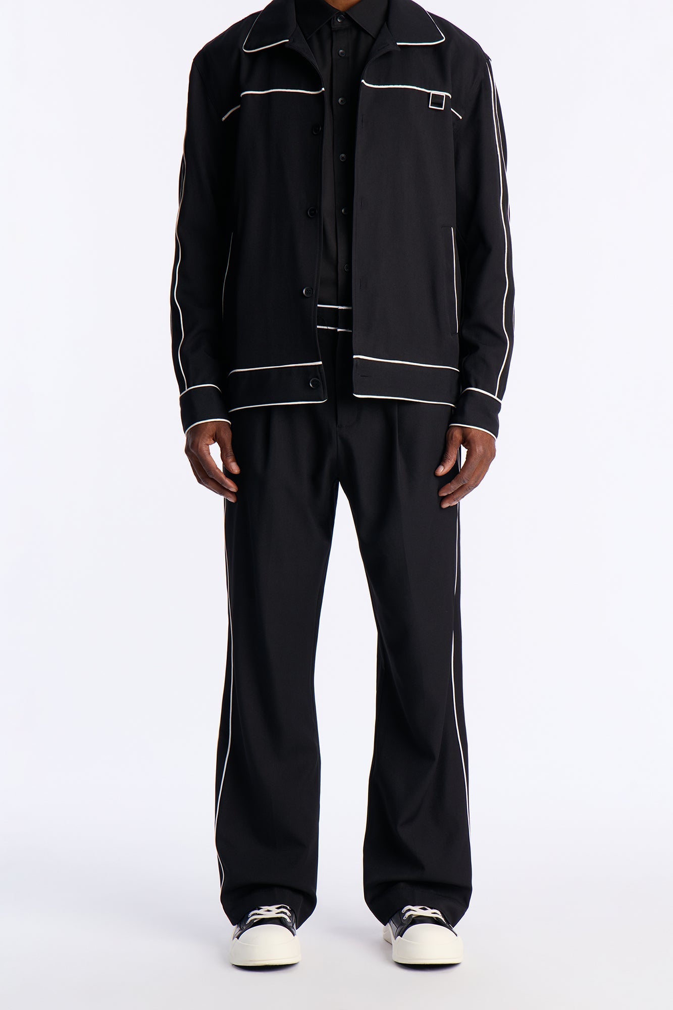 The Framework Tuxedo Trouser - Black Fashion Nova