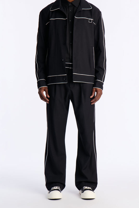 The Framework Tuxedo Trouser - Black Fashion Nova