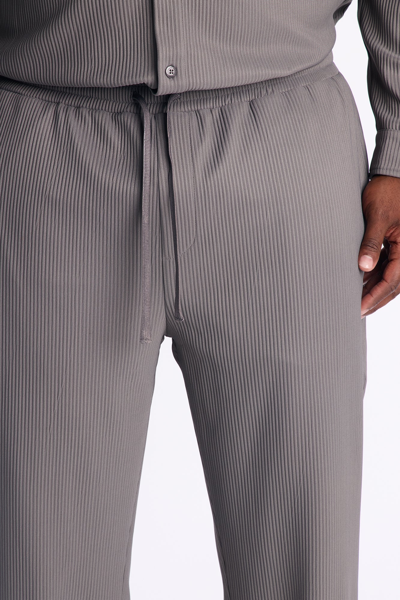 Show Up Slim Slit Pants - Dark Grey Fashion Nova