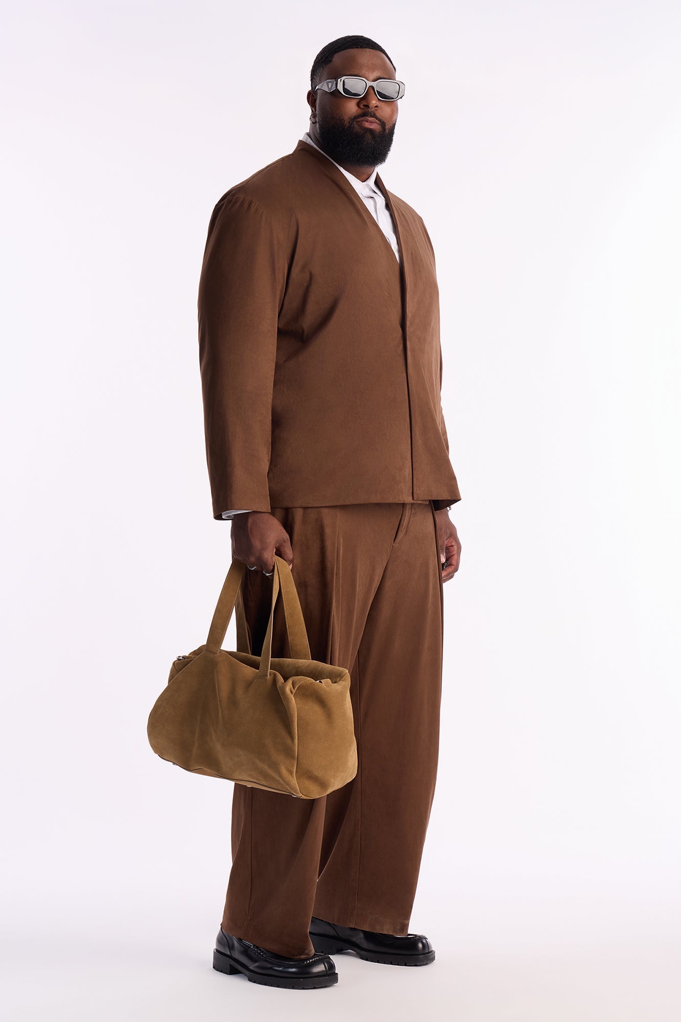 Relaxed New Money Suede Unlined Blazer - Brown Fashion Nova