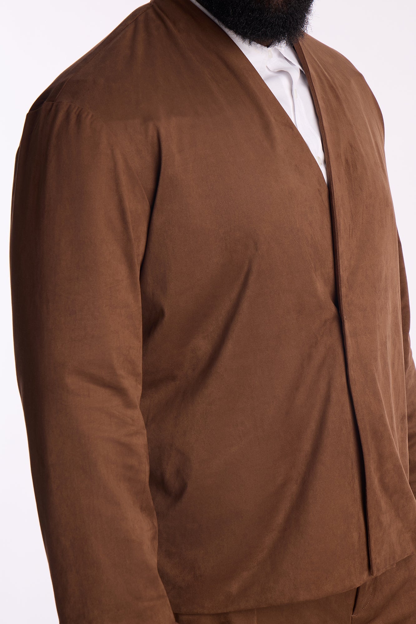 Relaxed New Money Suede Unlined Blazer - Brown Fashion Nova