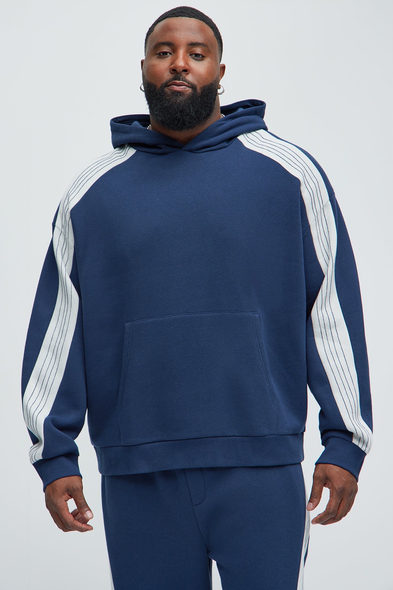 Tyson Road Runnin Hoodie - Blue/combo Fashion Nova