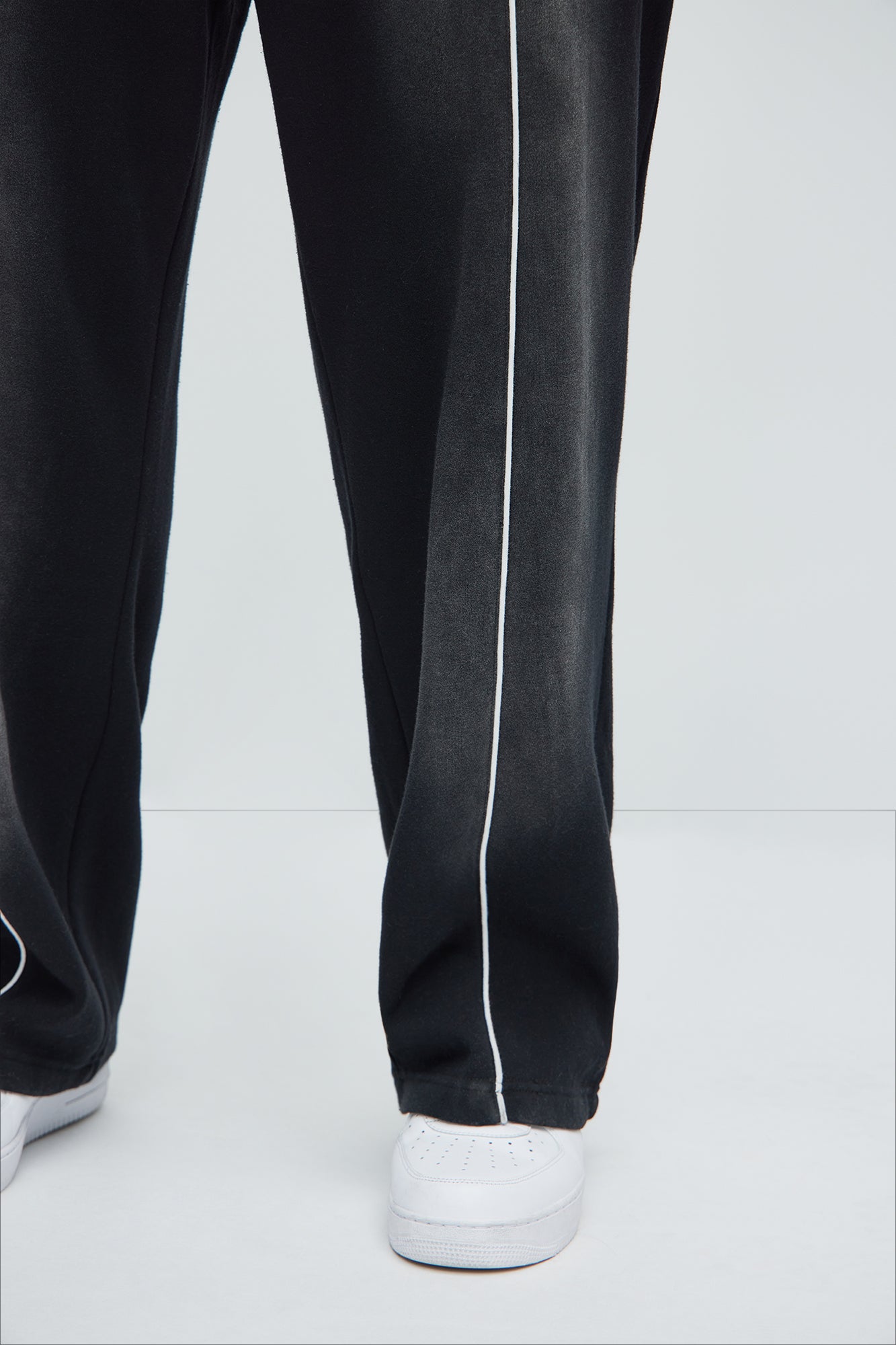 Tyson Just Go With It Straight Sweatpants - Black Fashion Nova
