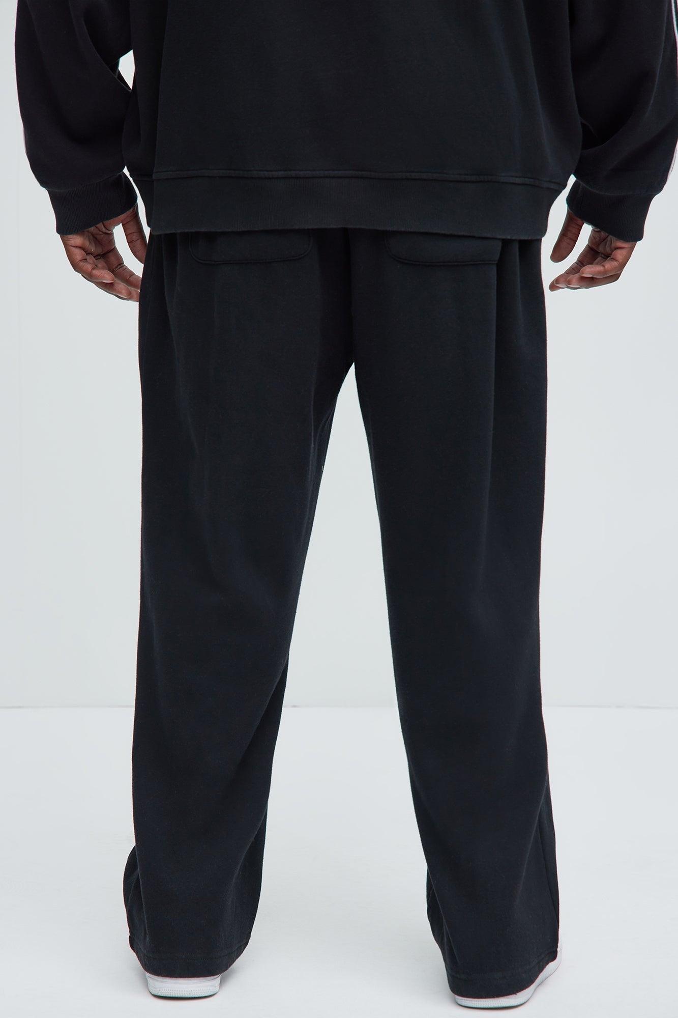 Tyson Just Go With It Straight Sweatpants - Black Fashion Nova