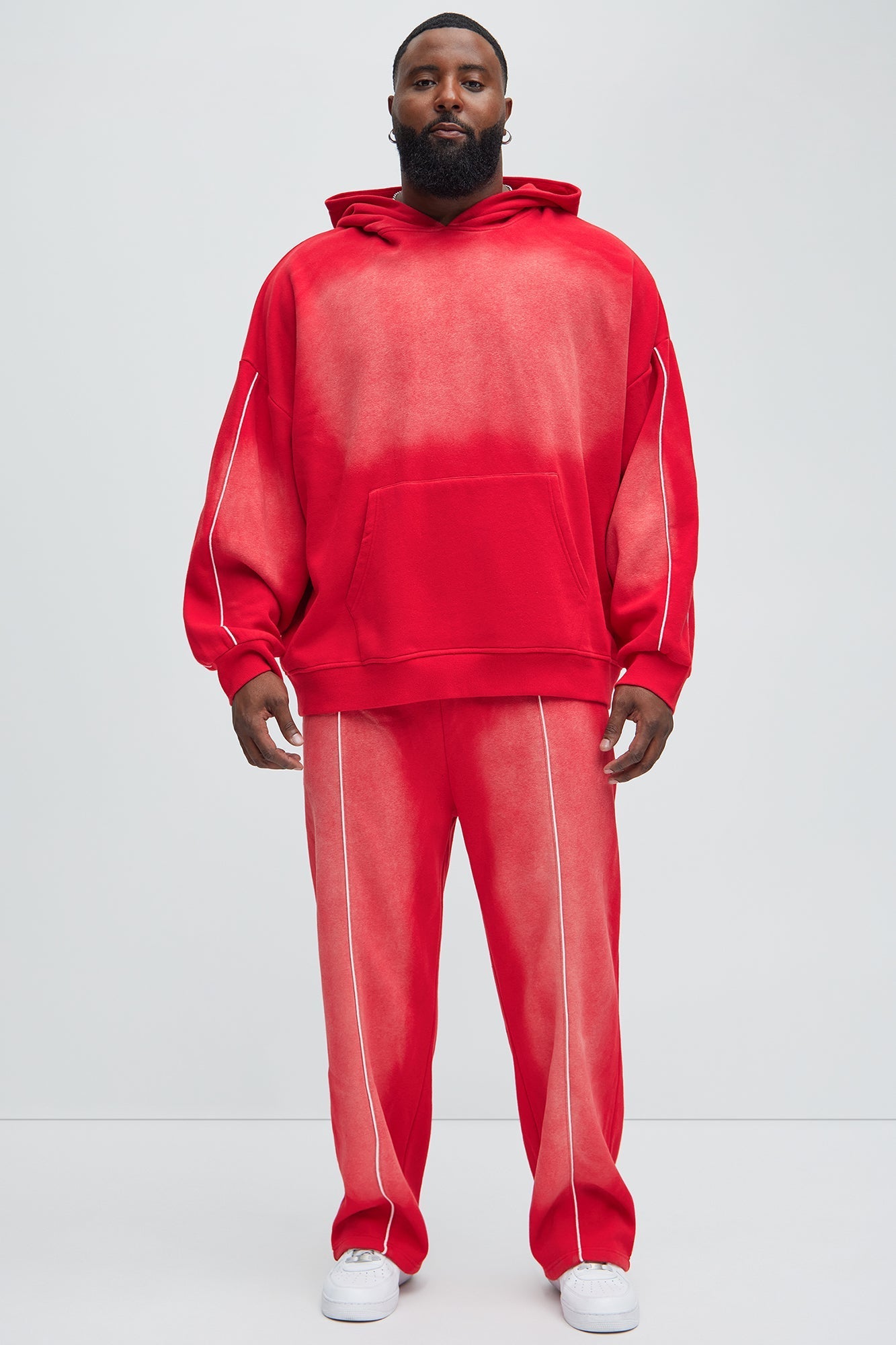 Tyson Just Go With It Straight Sweatpants - Red Fashion Nova