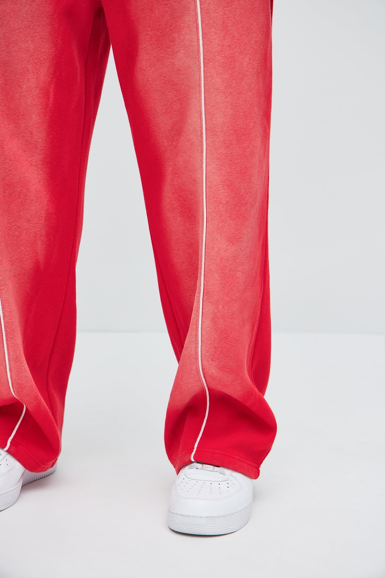 Tyson Just Go With It Straight Sweatpants - Red Fashion Nova