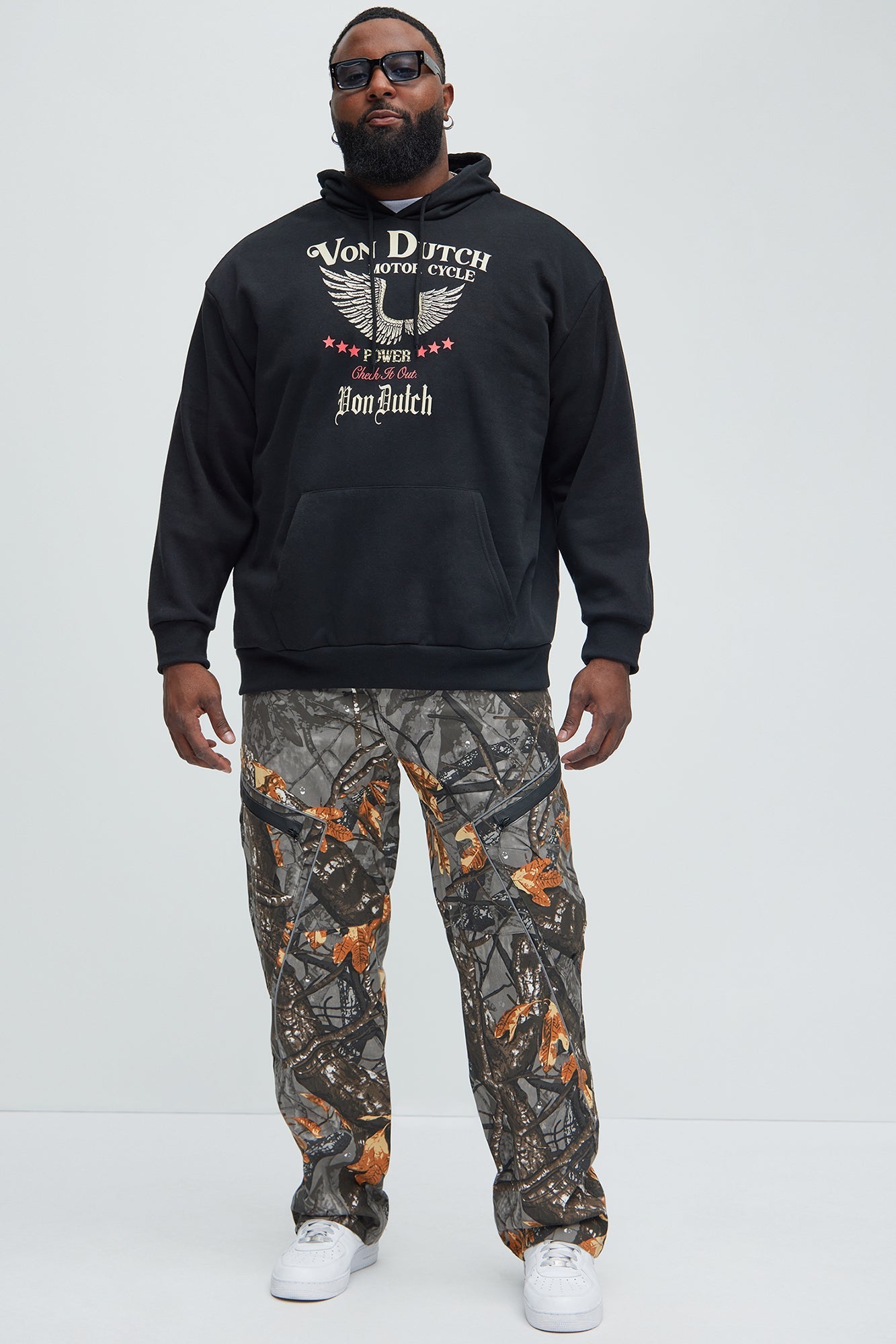 Von Dutch Wings Hoodie - Black Fashion Nova