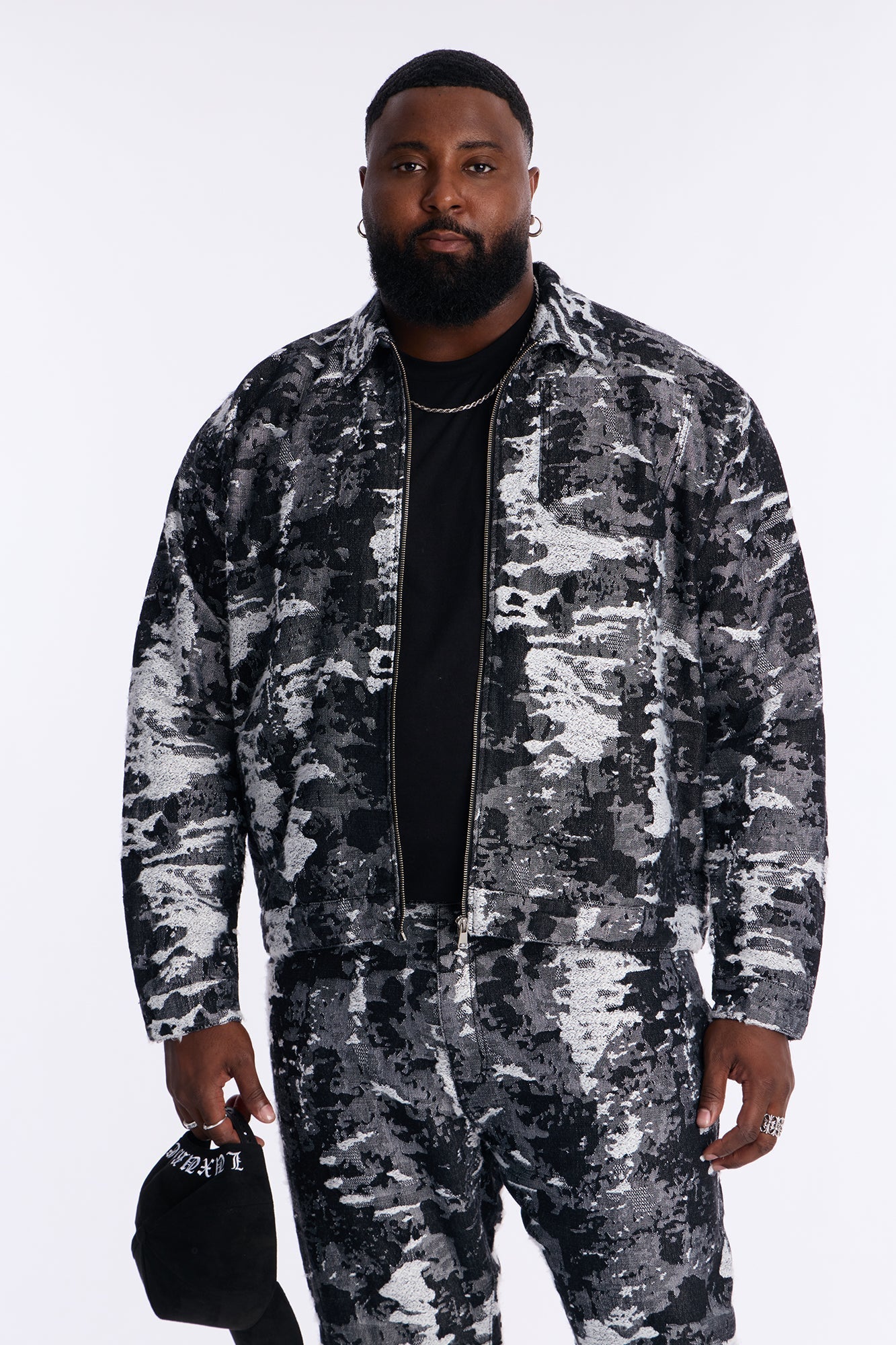 Cropped Fading In And Out Work Jacket - Black Wash Fashion Nova