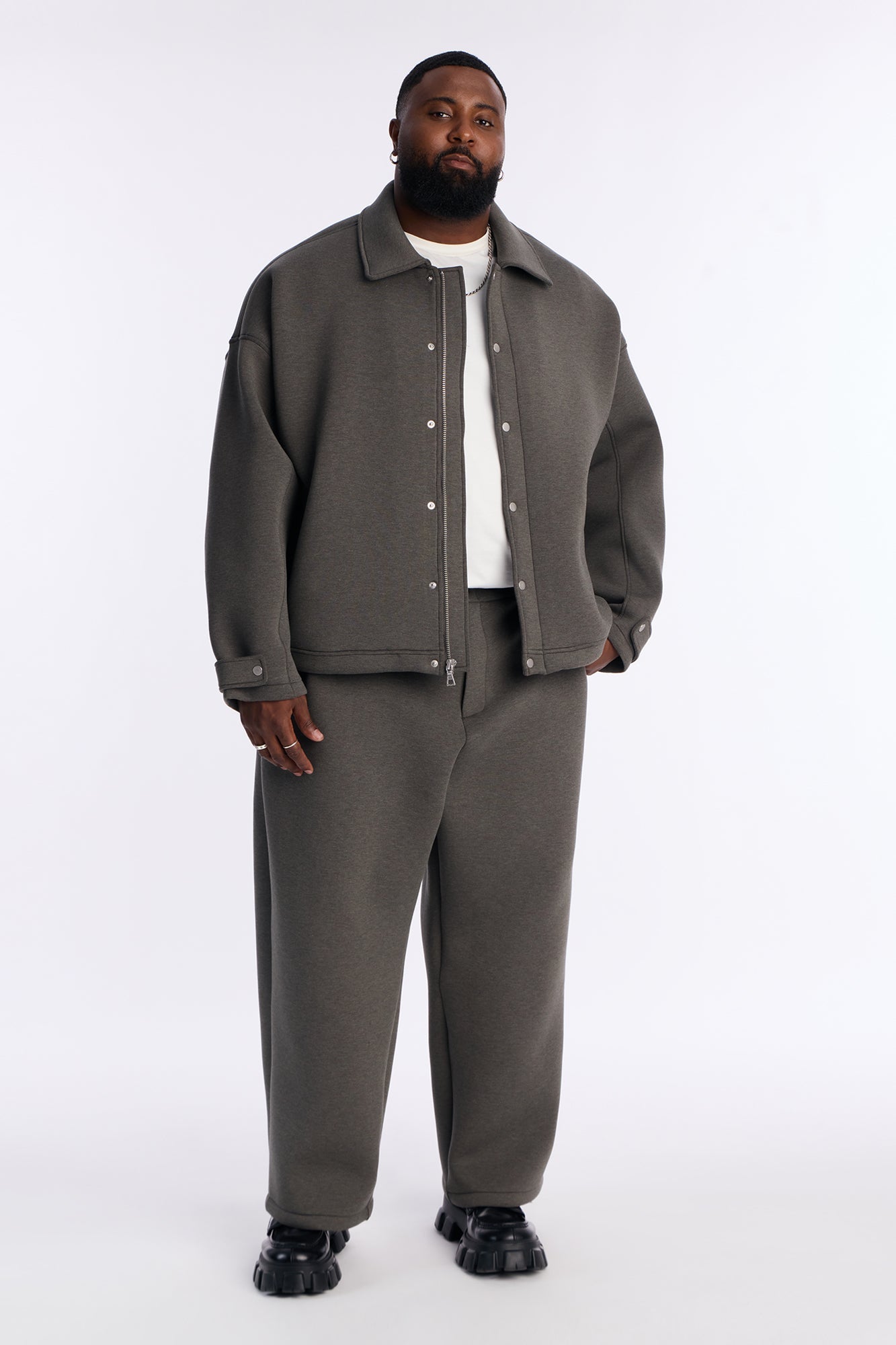 The Boxy Arclight Interlock Jacket - Brown Fashion Nova