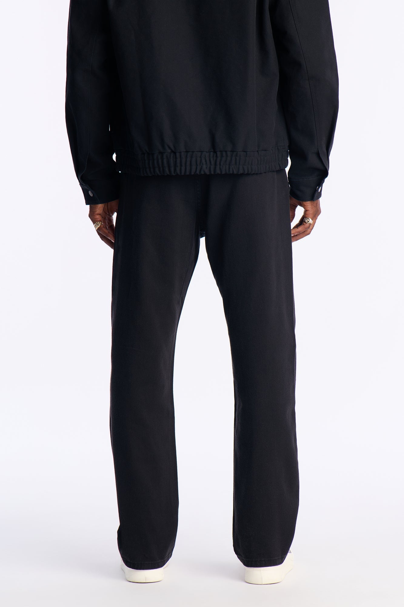 Straight Be Pleated Jean - Black Fashion Nova