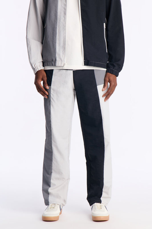 Straight Axel Color Block E-Waist Pant - Black/combo Fashion Nova