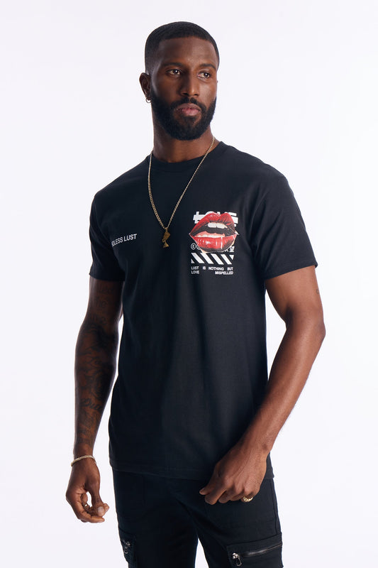 Endless Love Awaits Short Sleeve Tee - Black Fashion Nova
