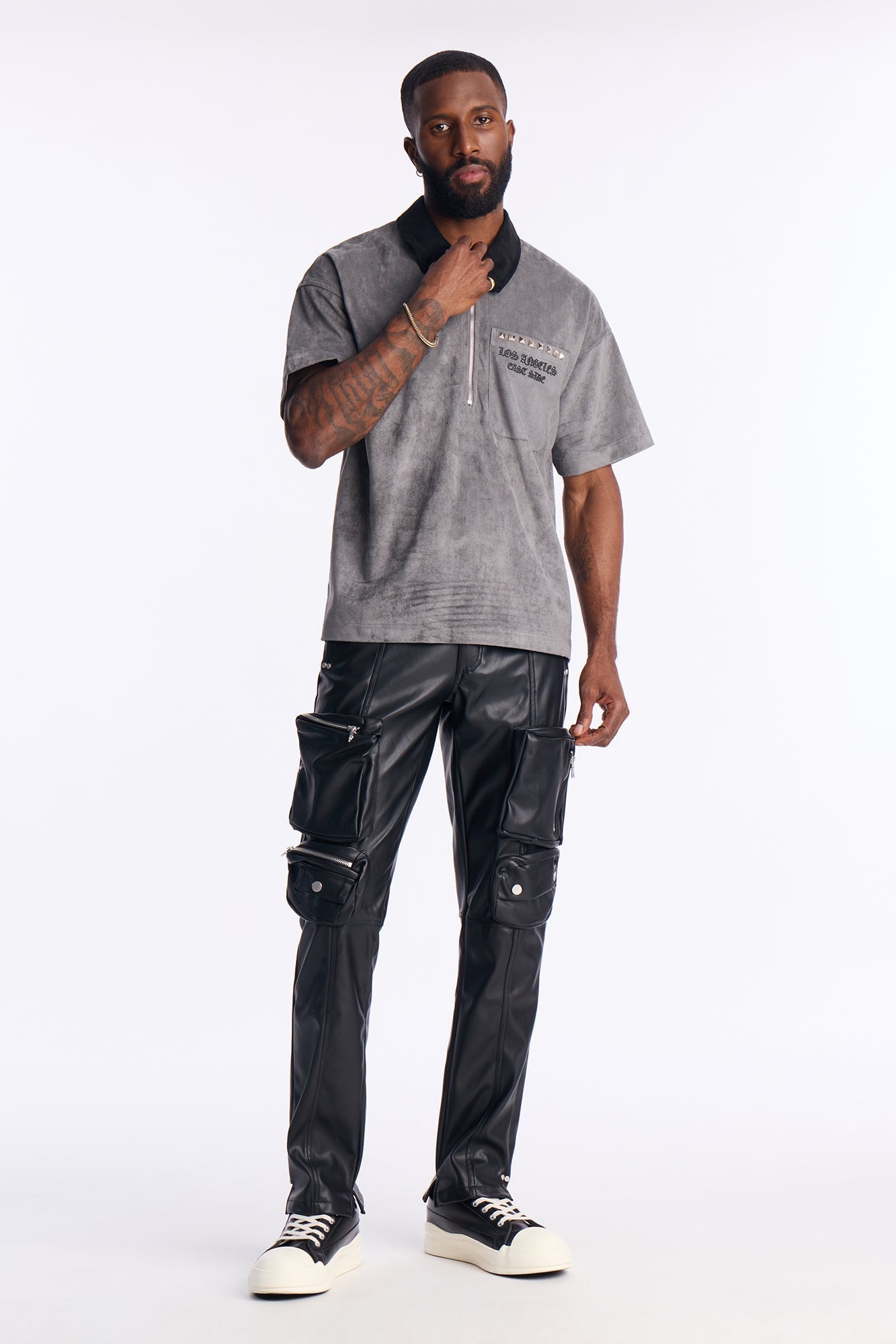 Skinny Black Out Multi Pocket Hardware Pant - Black Fashion Nova