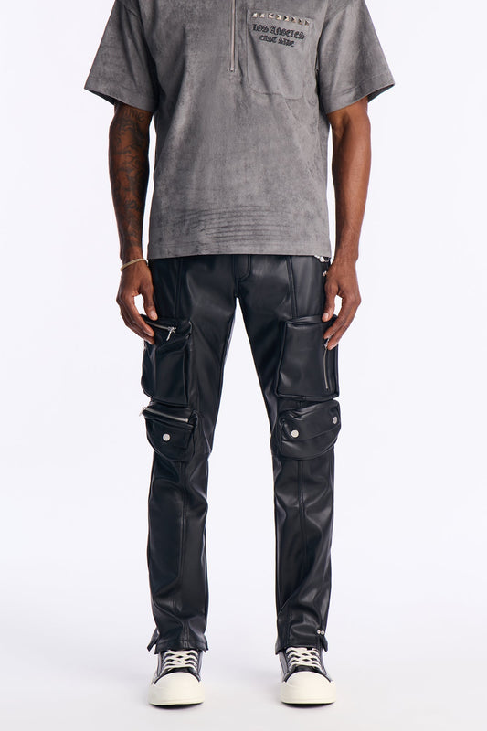 Skinny Black Out Multi Pocket Hardware Pant - Black Fashion Nova