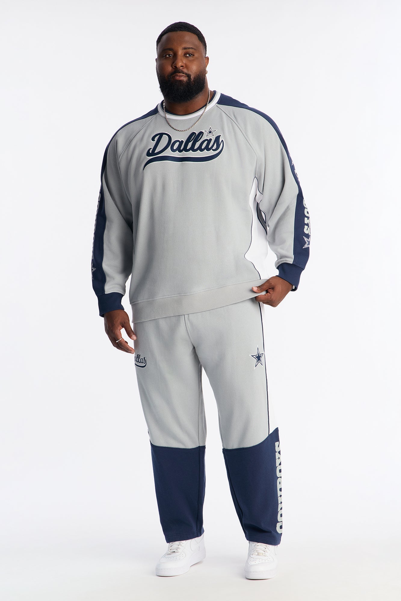 Cowboys Ride The Wave Sweatpants - Grey Fashion Nova