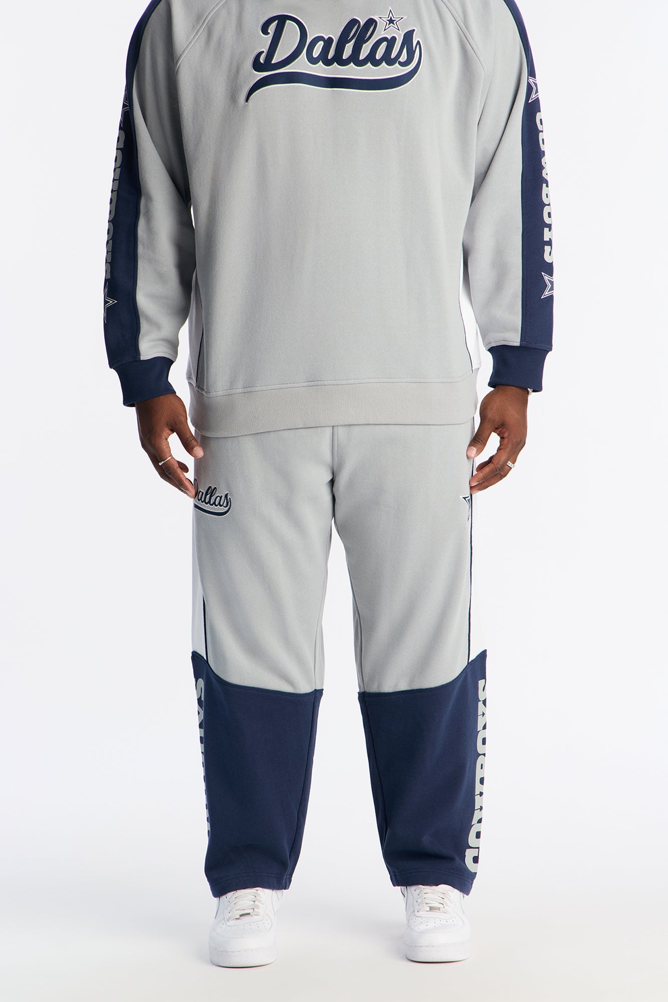Cowboys Ride The Wave Sweatpants - Grey Fashion Nova