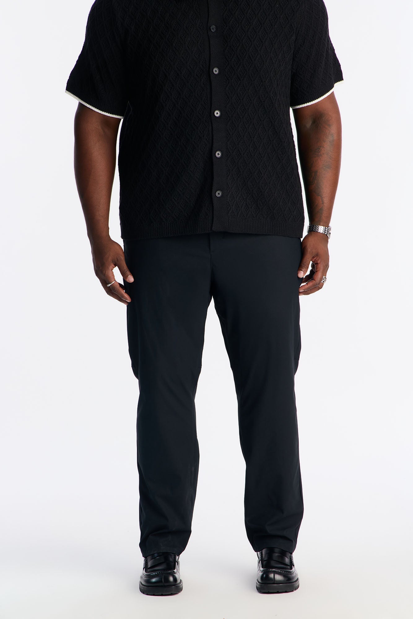 Slim Tedrick Stretch Pant - Black Fashion Nova