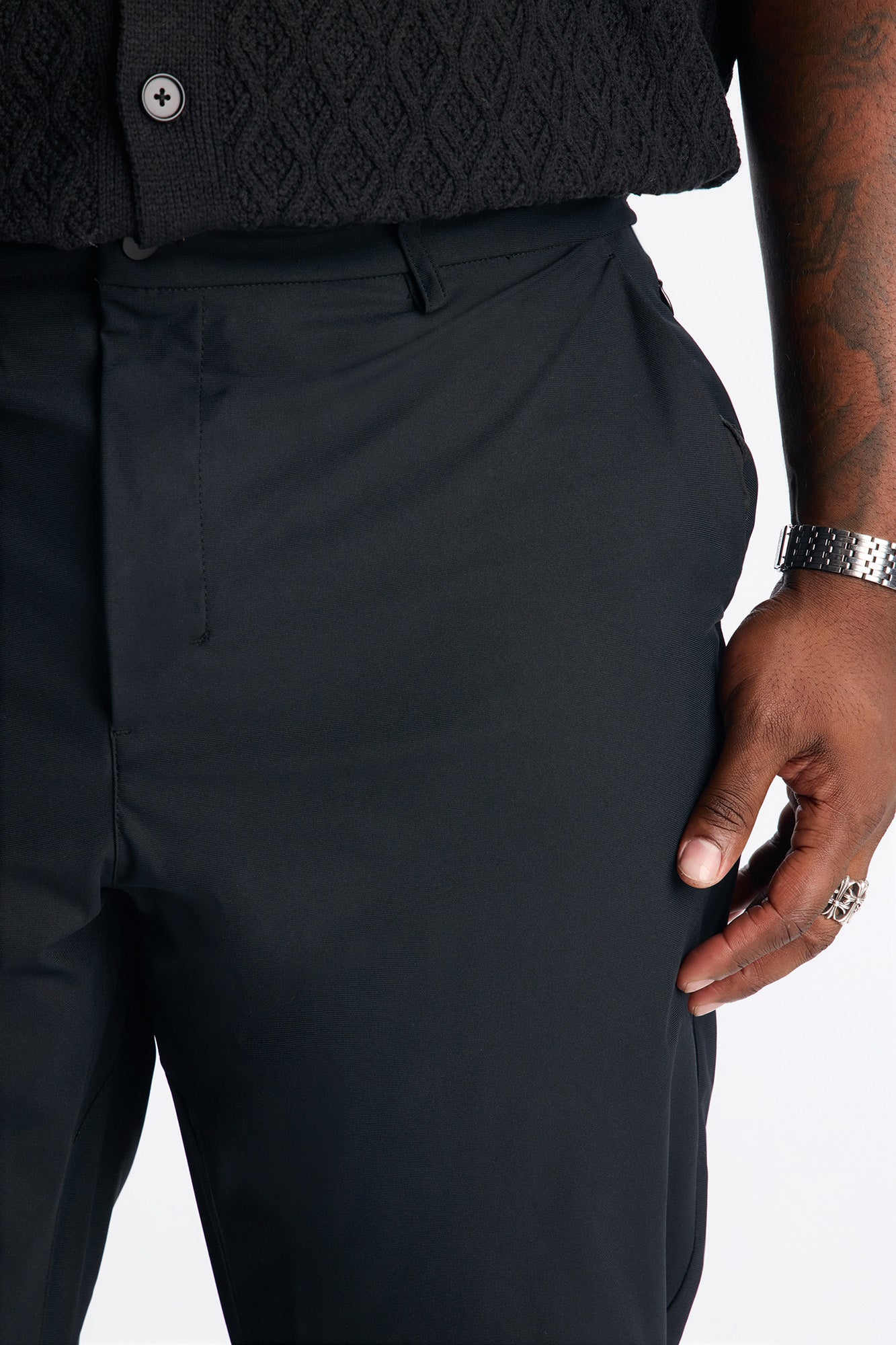 Slim Tedrick Stretch Pant - Black Fashion Nova