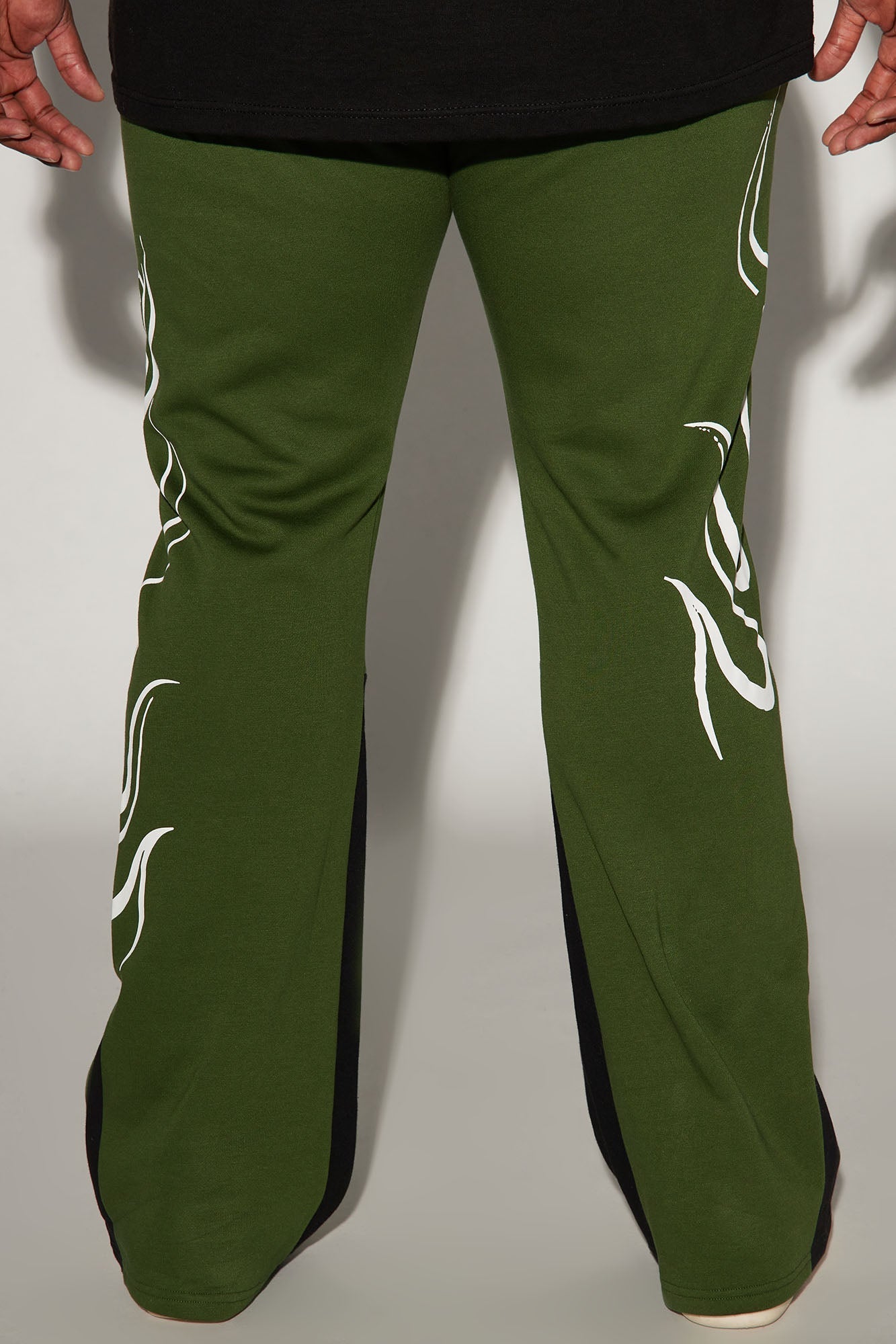 Eternal Flame Flared Sweatpants - Olive Fashion Nova
