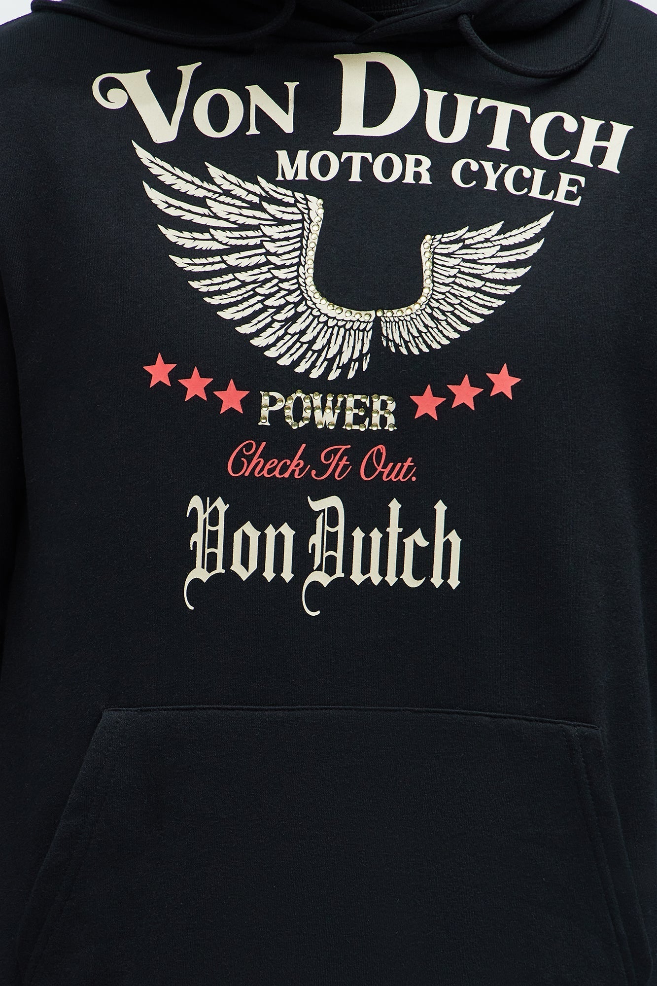 Von Dutch Wings Hoodie - Black Fashion Nova