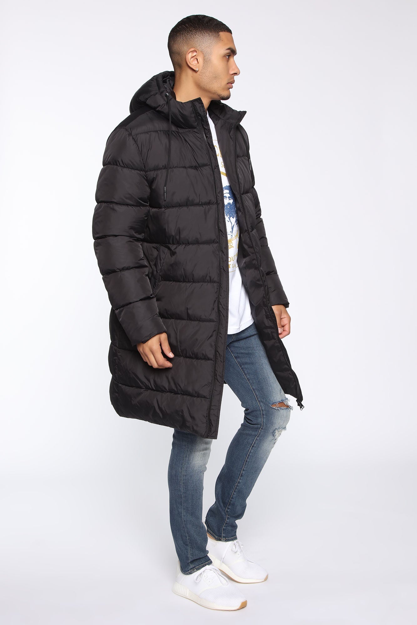 Jaden Long Puffer Jacket - Black Fashion Nova