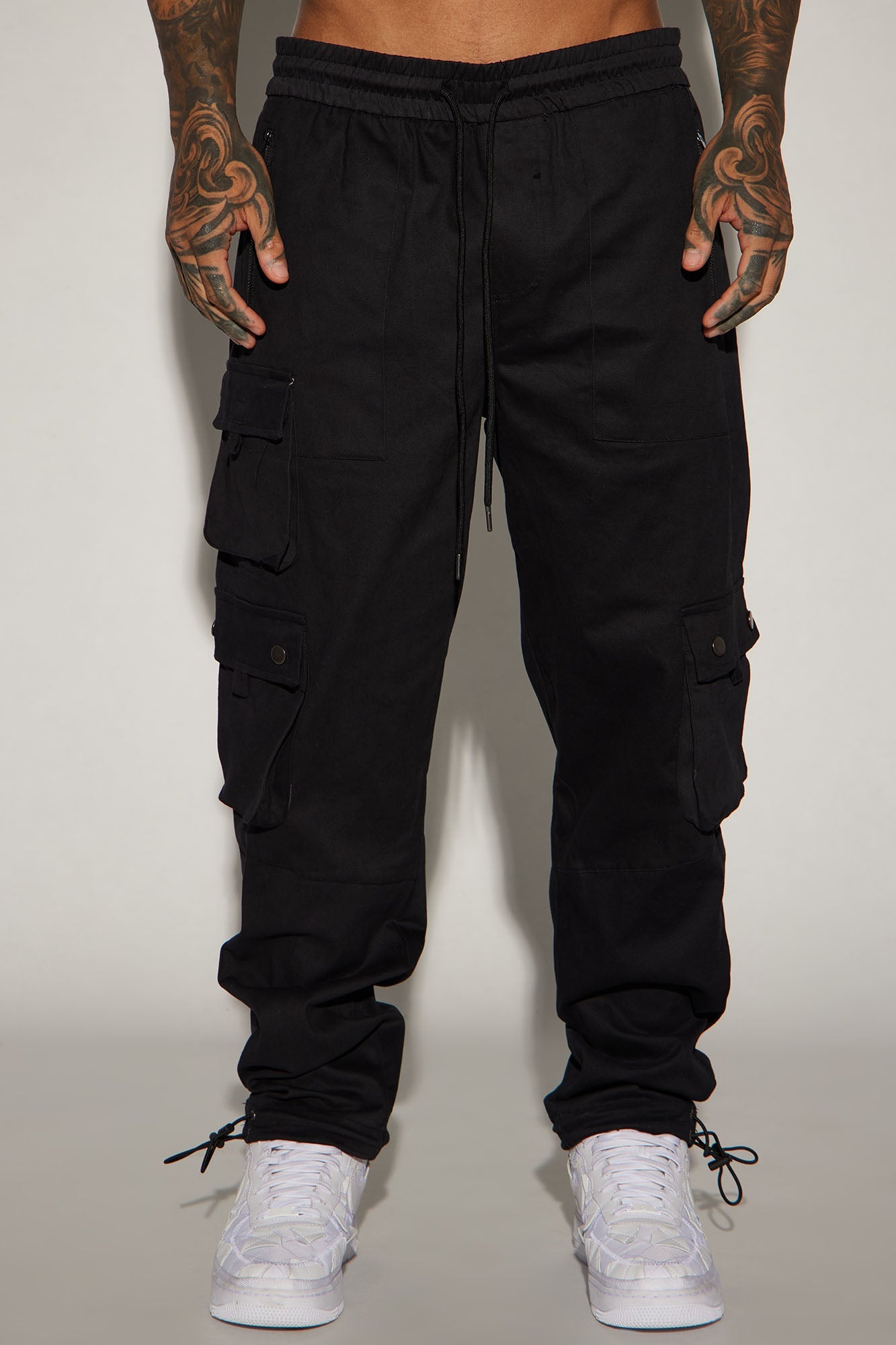 Roaming Twill Cargo Pants - Black Fashion Nova